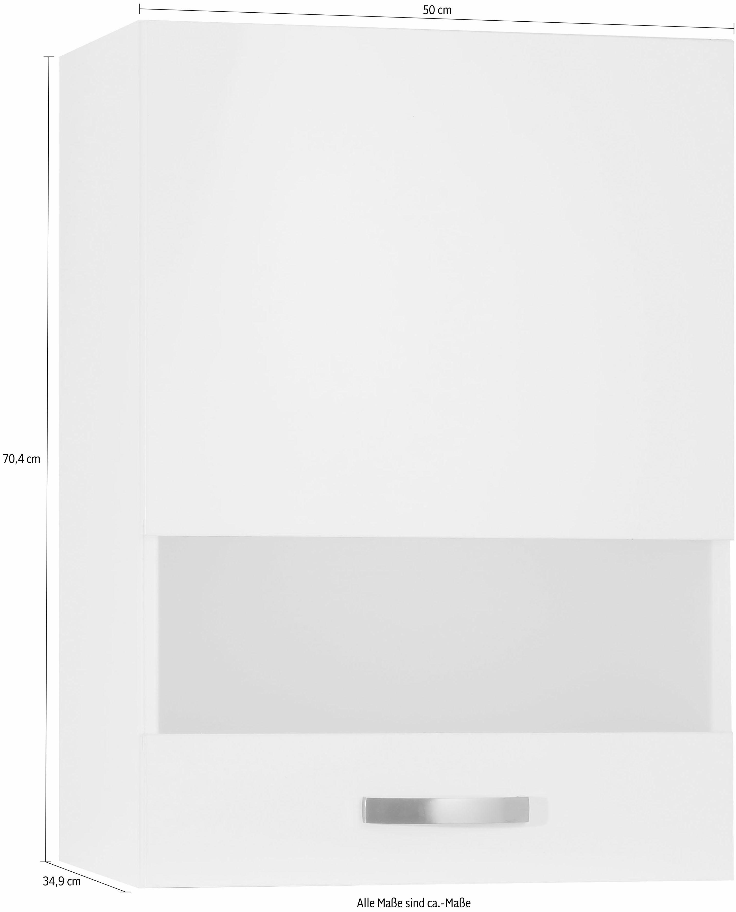 Breite OPTIFIT Cara | Glashängeschrank cm weiß 50 weiß/weiß