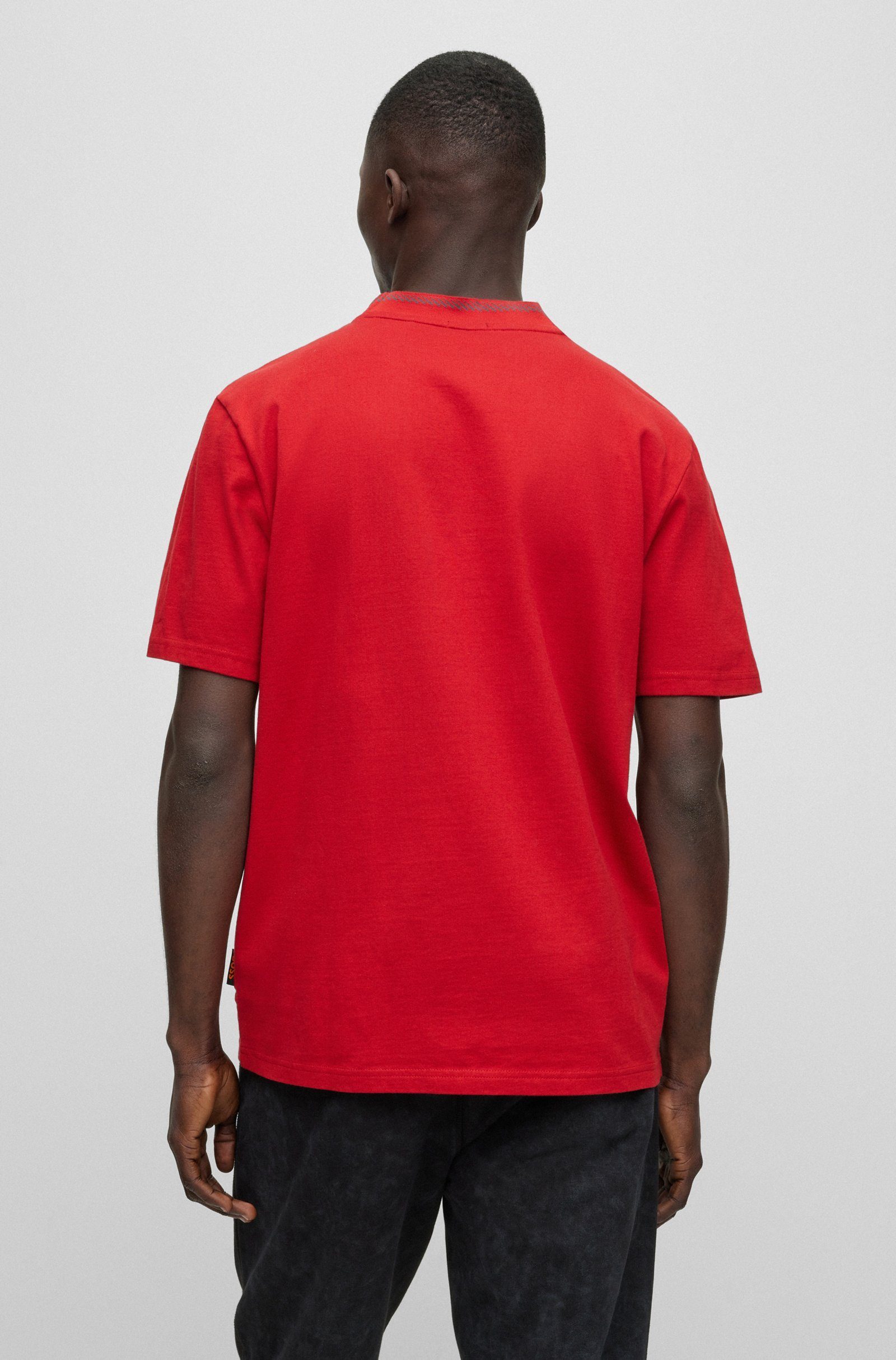 (1-tlg) Terete BOSS (624) Rot T-Shirt ORANGE