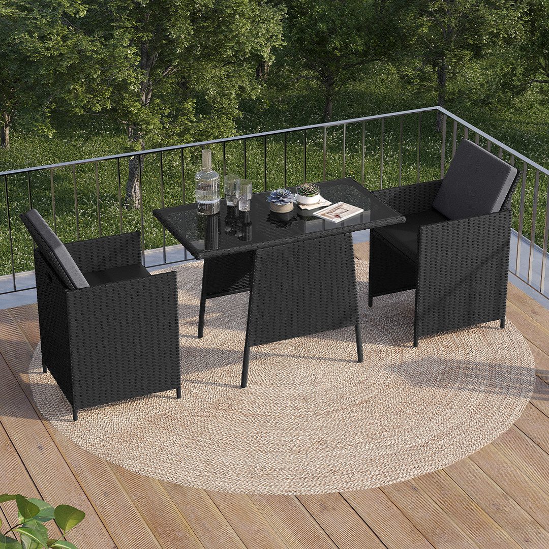 STEELSØN Gartenlounge-Set Xenara, (Polyrattan Set, Tisch günstig online kaufen