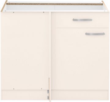 wiho Küchen Eckunterschrank Kansas 100 cm breit, Planungsmaß 110 cm, ohne Arbeitsplatte