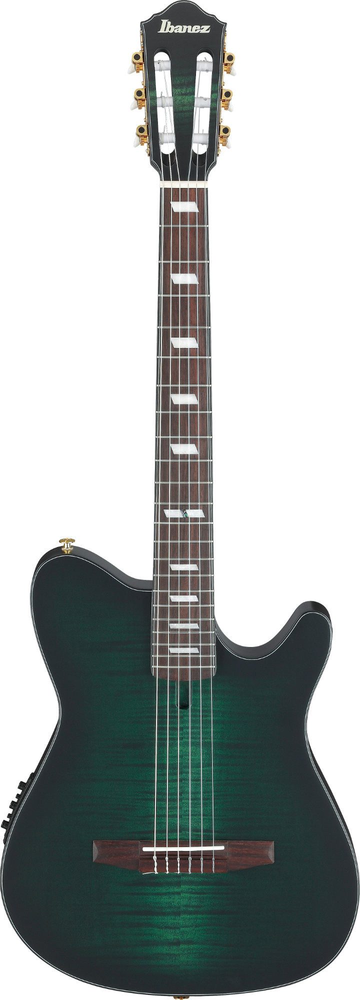 Ibanez Konzertgitarre FRH20FMN-DGL Deep Emerald Green Low Gloss, FRH, mit Tonabnehmer und Cutaway