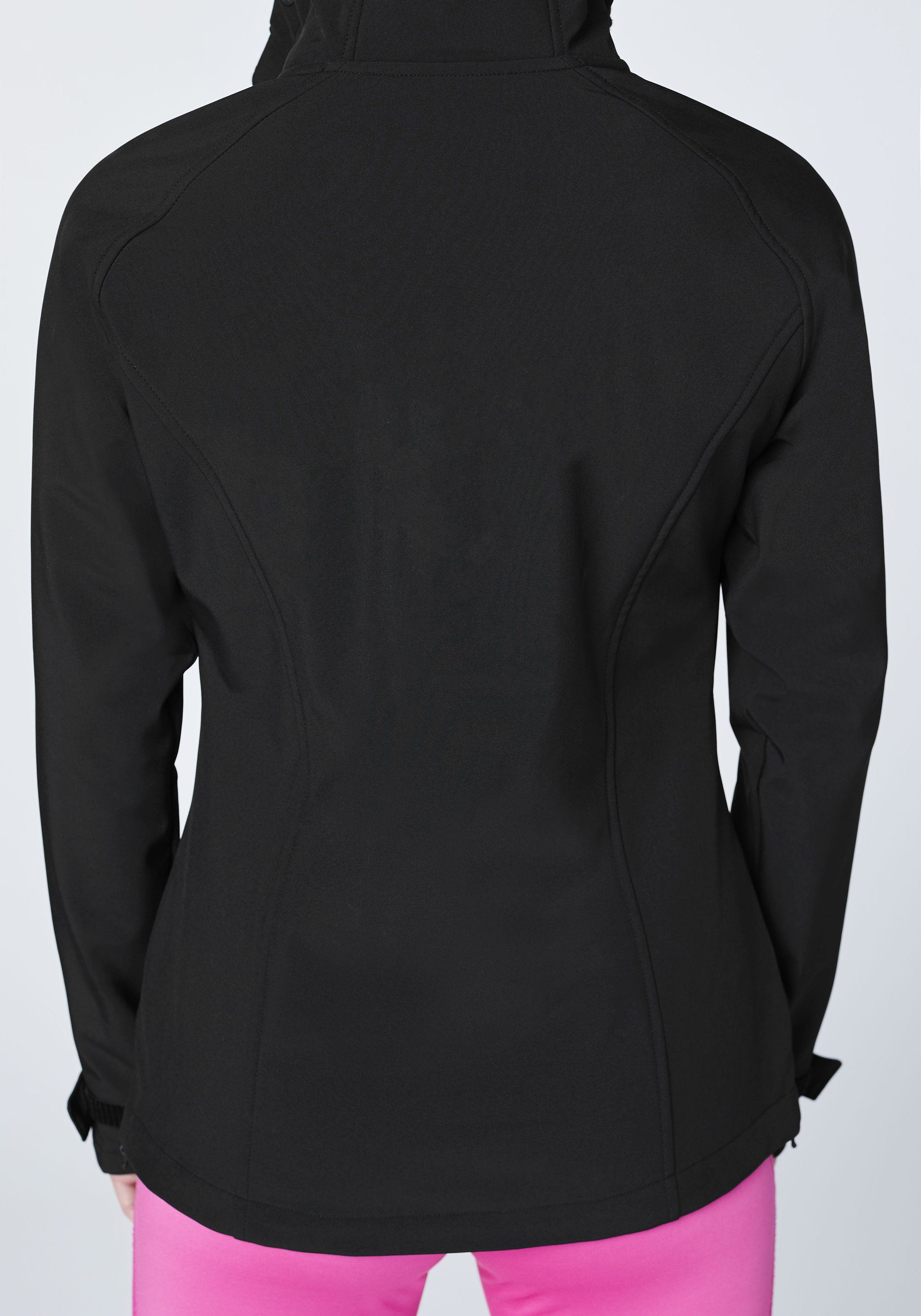 1 Softshell-Jacke Design im funktionalen schwarz Softshelljacke Chiemsee