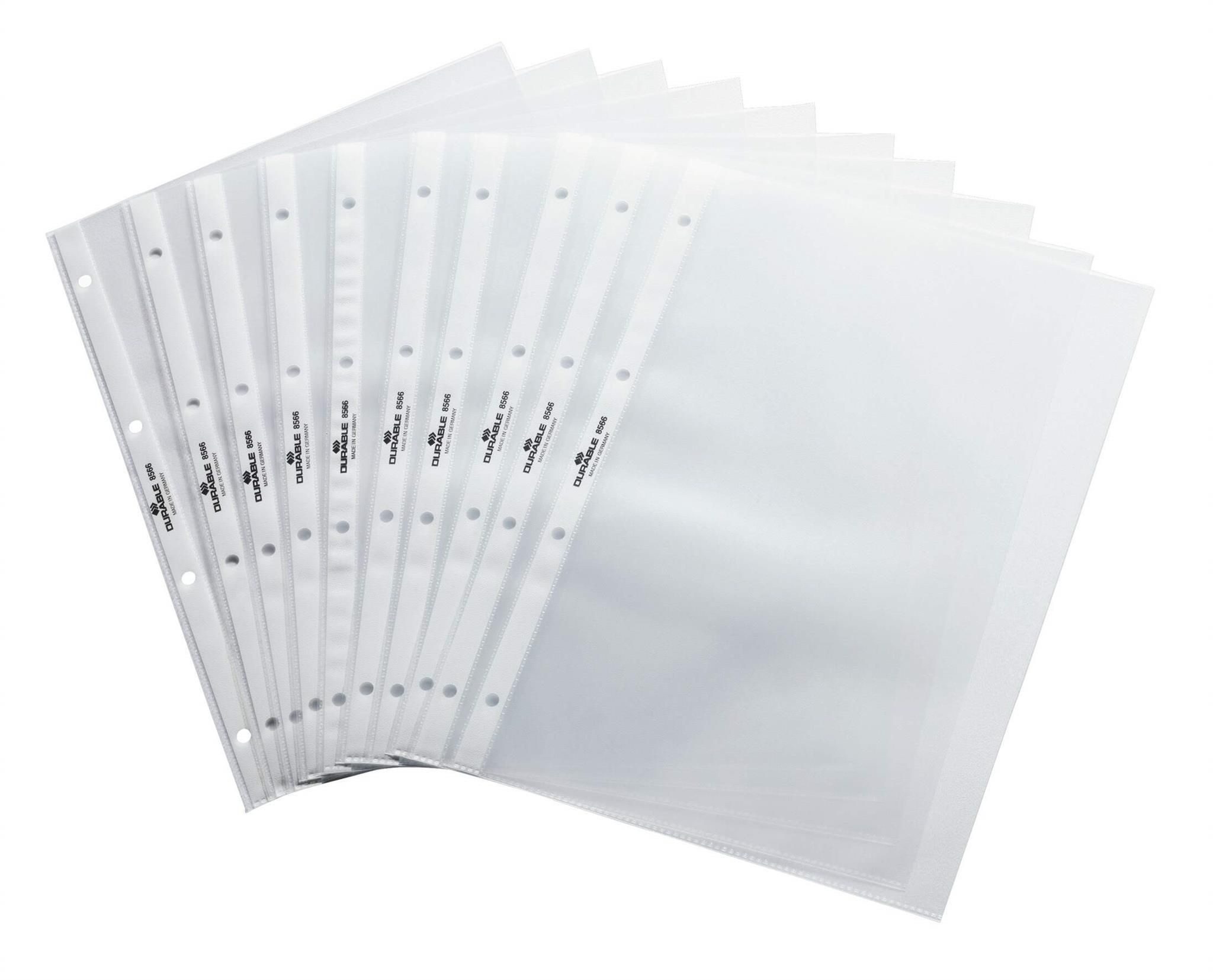 DURABLE Memoboard Durable Flipcharthülle A4 quer tr 10St für 8561 8567 seitlich offen