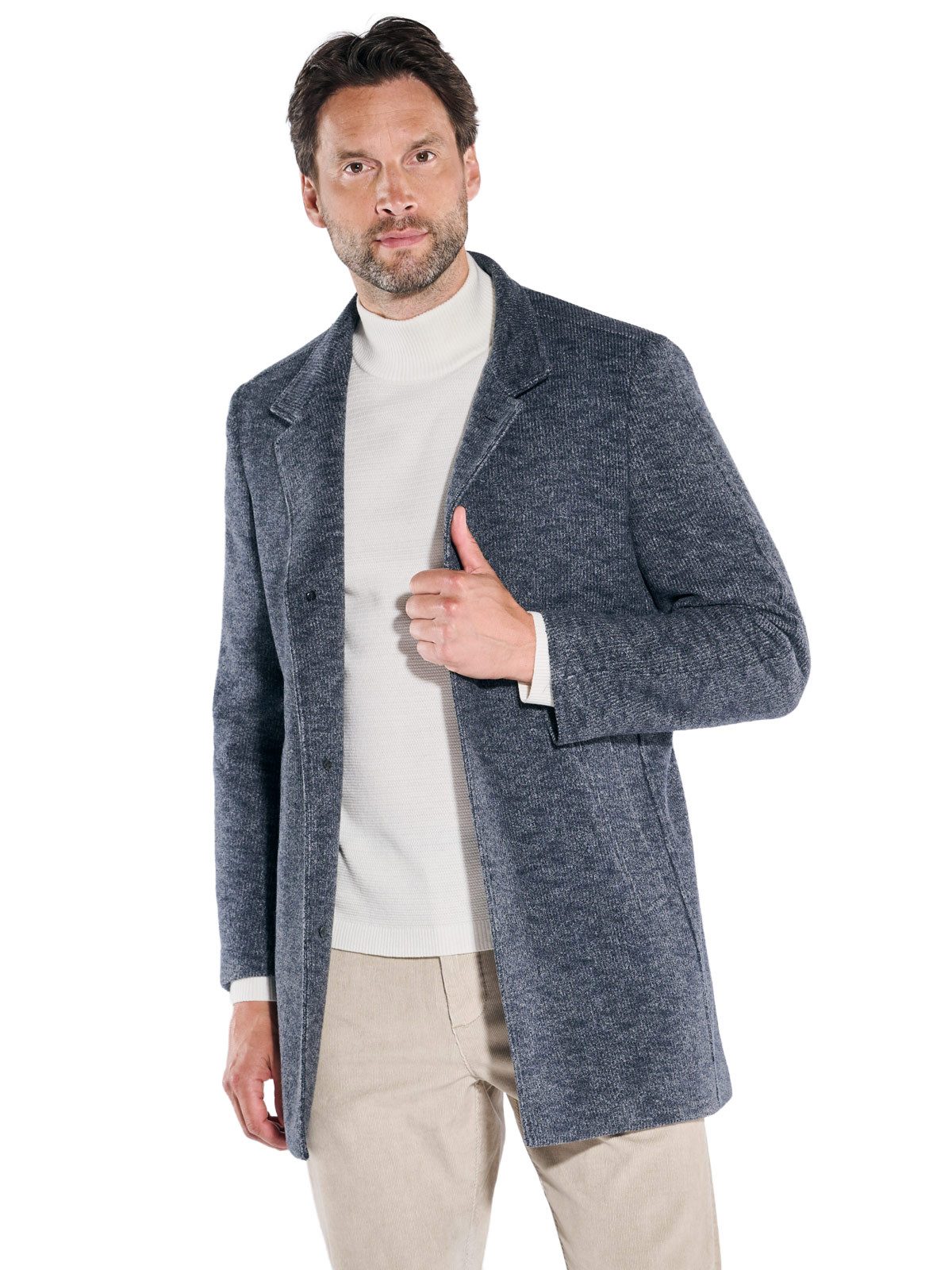 Engbers Kurzmantel engbers Herren Mantel, Saphirblau
