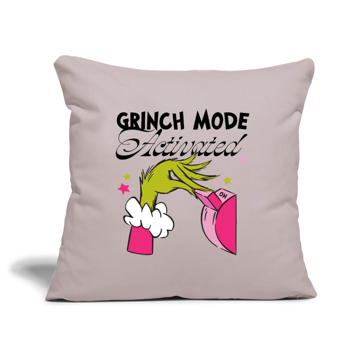 Spreadshirt Kissenbezug Der Grinch Statement Grinch Mode Activated Kissenbezug 45x45 cm