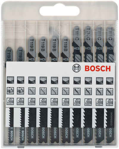 Bosch Professional Säbelsägeblatt »10tlg. Stichsägeblatt-Set Basic for Wood«, T 119 BO (2x); T 119 B (4x); T 111 C (4x)