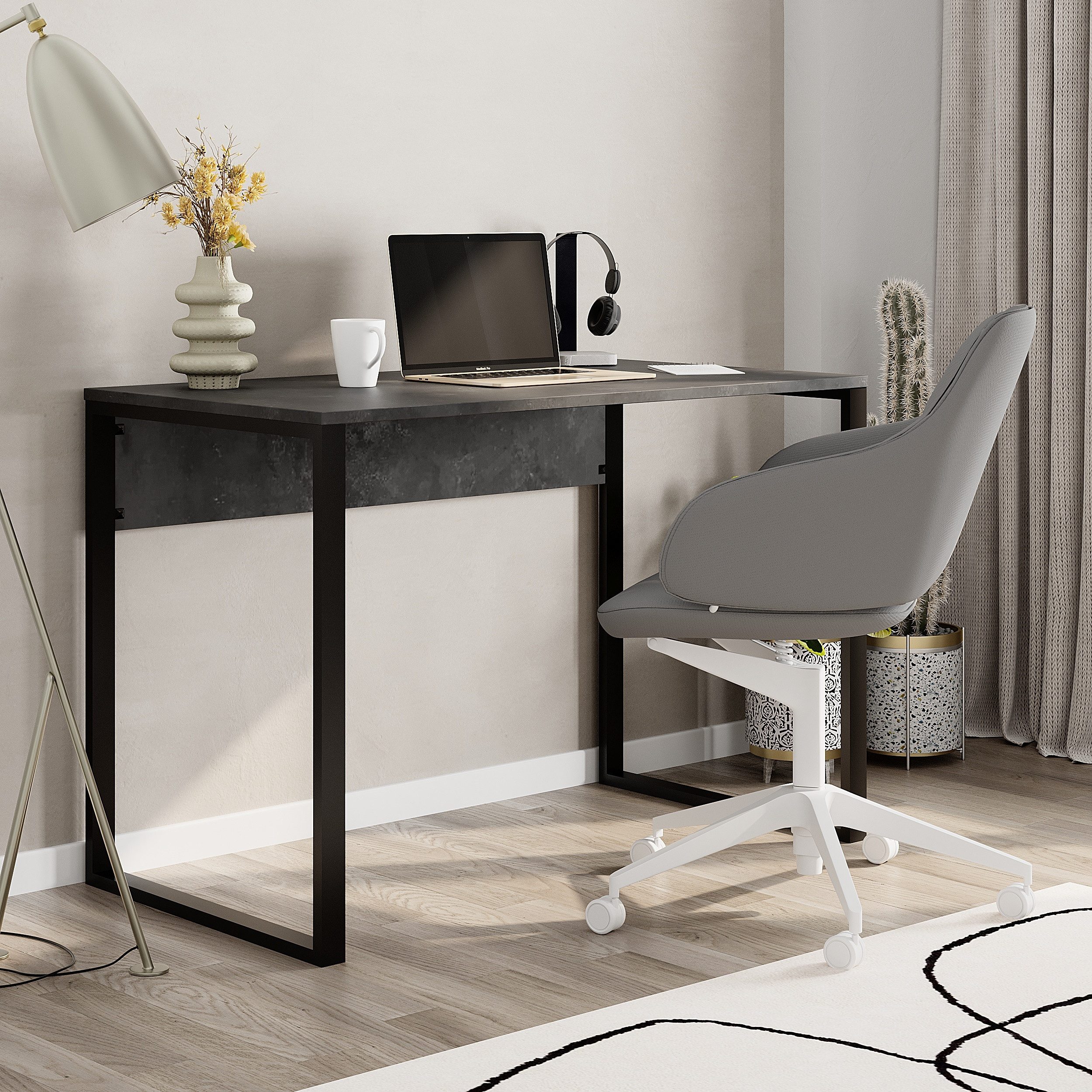 Decortie Arbeitstisch Inna (1 tisch), Modern Arbeitstisch,60 x 75 x 110 cm