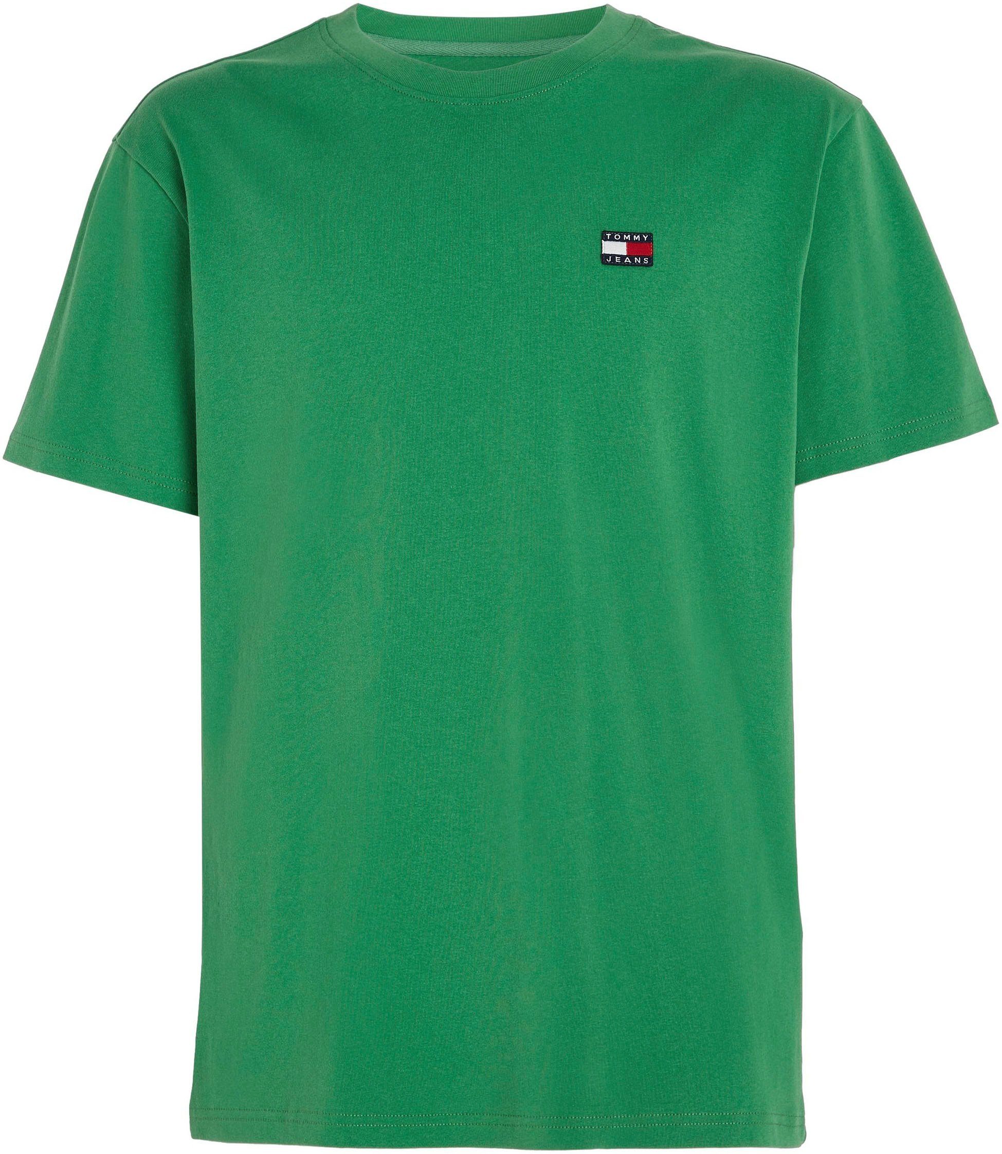 Tommy CLSC TEE TOMMY T-Shirt mit BADGE Rundhalsausschnitt XS Jeans TJM CoastalGreen