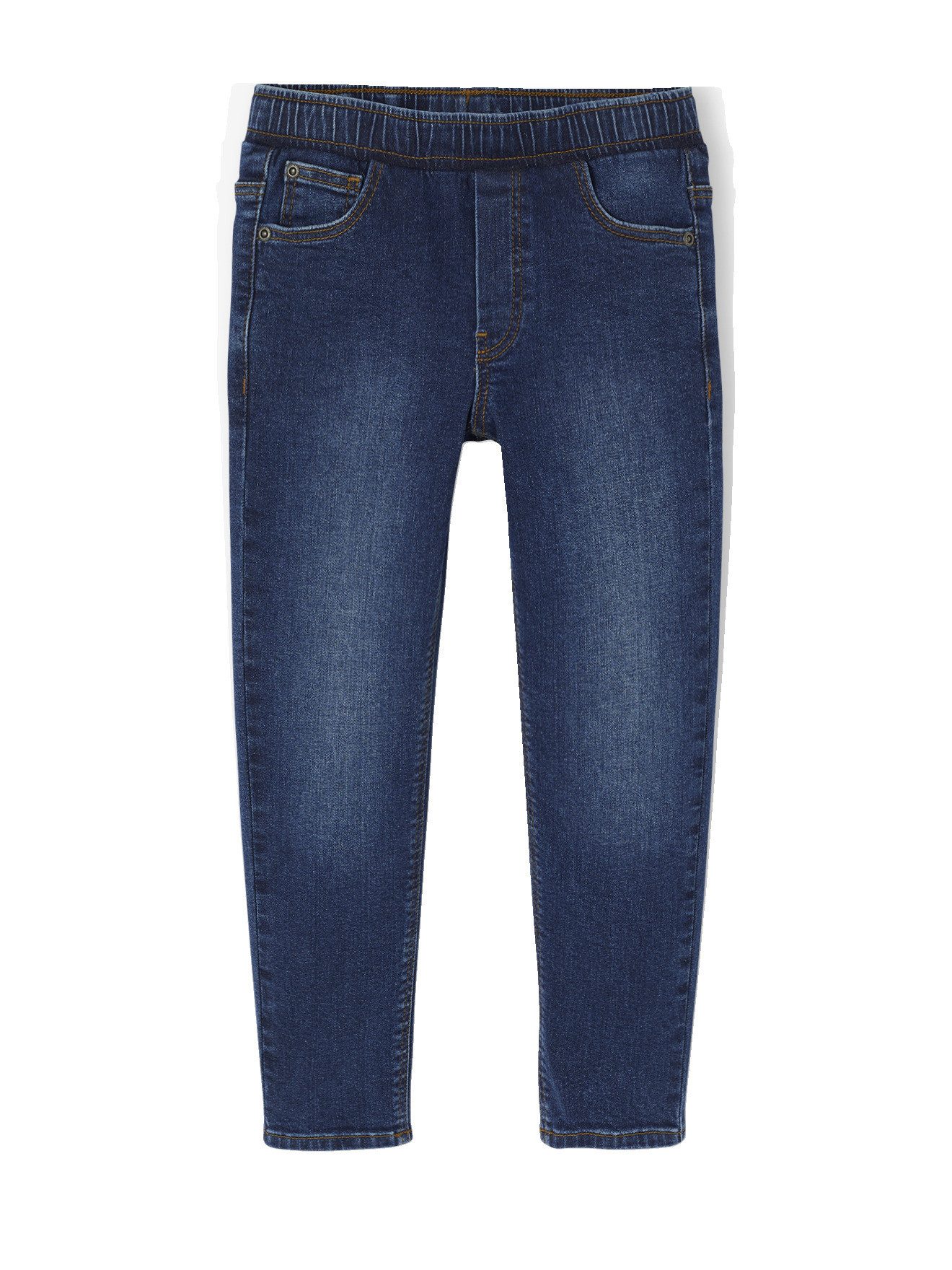 vertbaudet Slim-fit-Jeans Jungen Slim-Jeans mit verstellbarem Dehnbund BASIC 2er-Pack – Bild 3 von 5