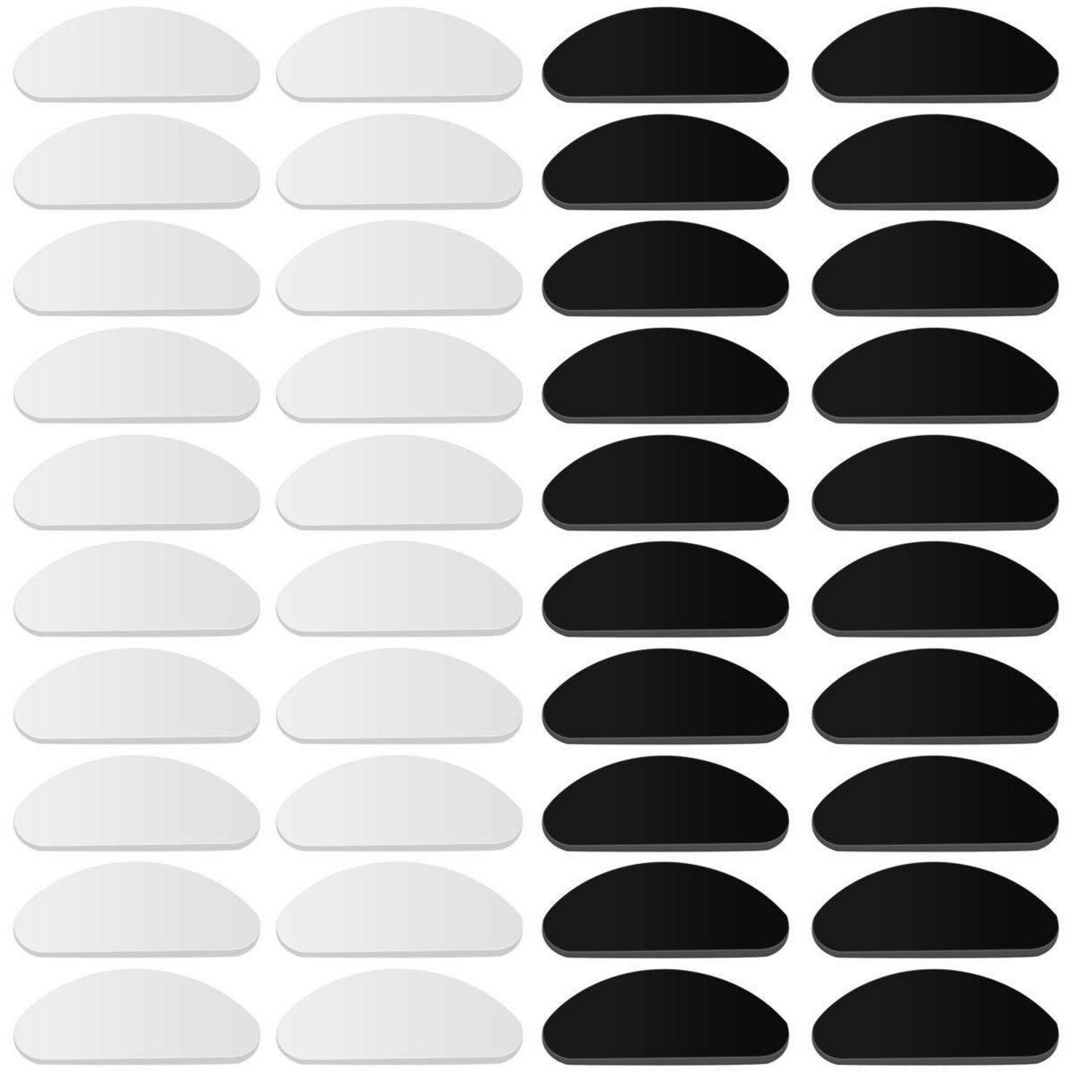 LuxusKollektion Brille Nasenpads Brille Silikon D-Form 20Paar