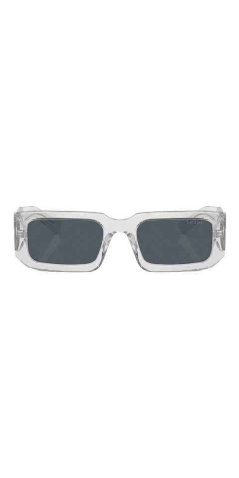 PRADA Sonnenbrille Prada PR 06YS Sonnenbrille Herren Acetat Grau Transparent Rechteckig