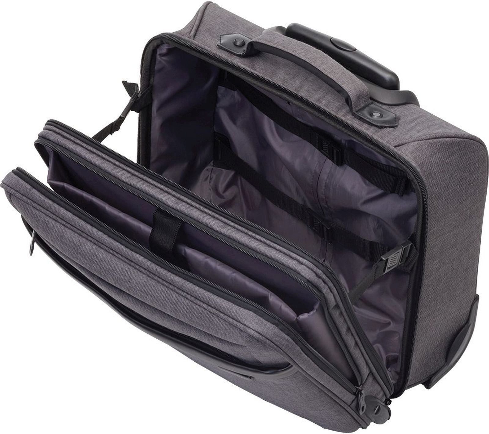 LIGHTPAK® Reisetasche Trolley Business Laptop Arkon 425x370x210mm Polyester grau (3 Stück)