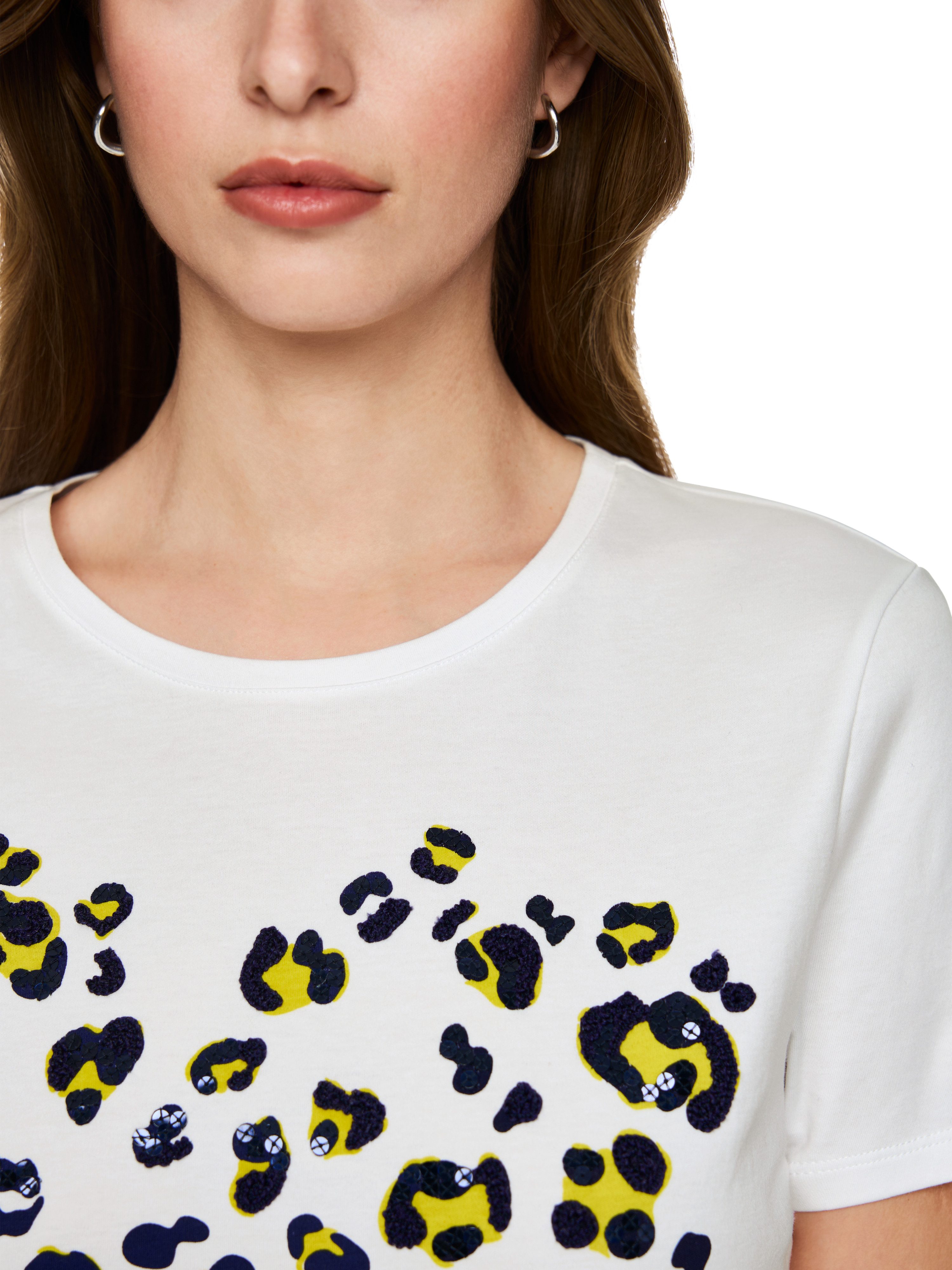 Marc Cain T-Shirt Leolicious Premium Damenmode mit Leo-Print