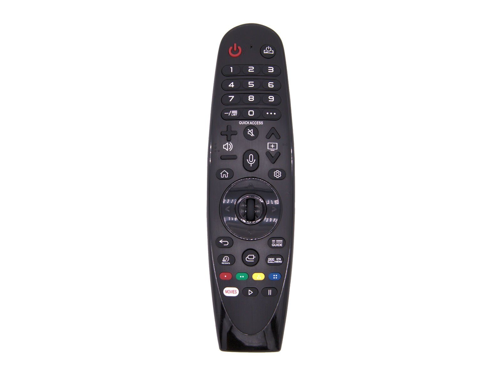 azurano Ersatz für LG AN-MR19BA, AKB75635301 Universal-Smart-TV-Fernbedienung (Sprachsteuerung, Mausfunktion, Direktasten für Netflix)