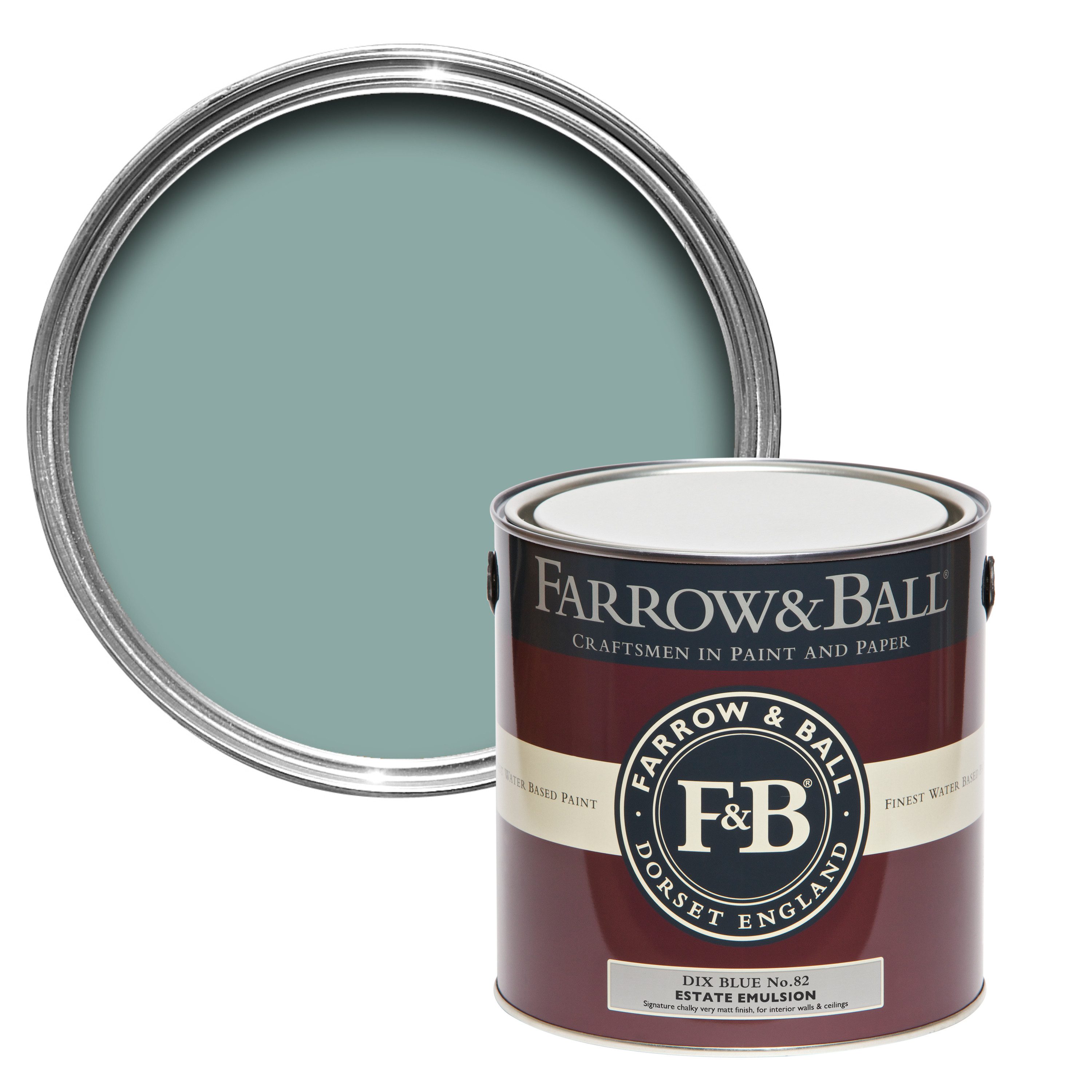 Wandfarbe Farrow and Ball - Dix Blue 82