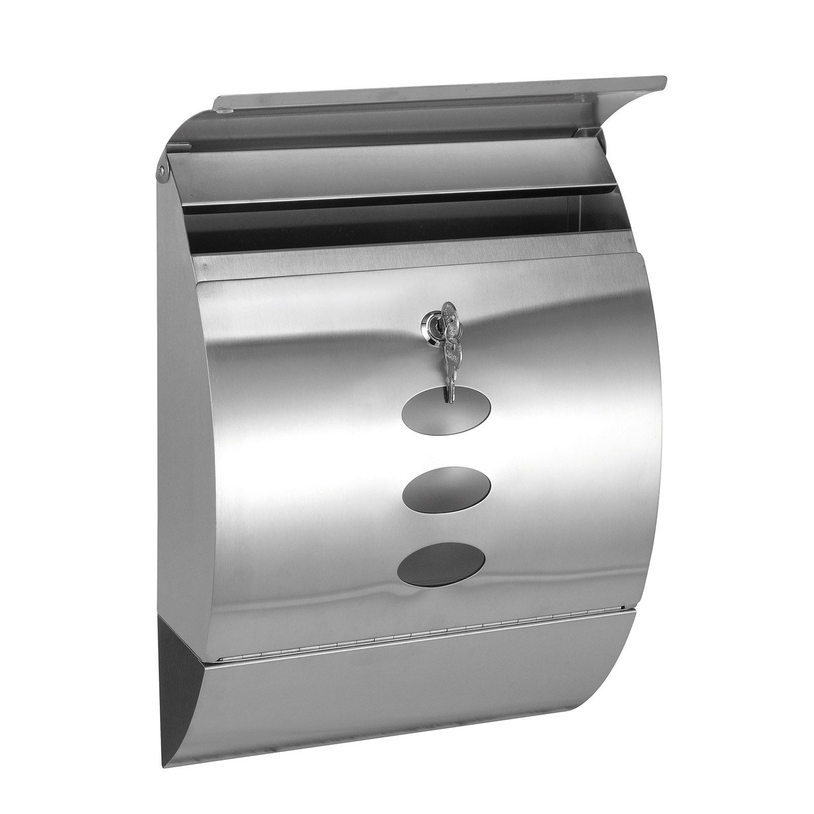 HTI-Living Briefkasten Briefkasten aus Edelstahl (1-St., 1 Briefkasten)