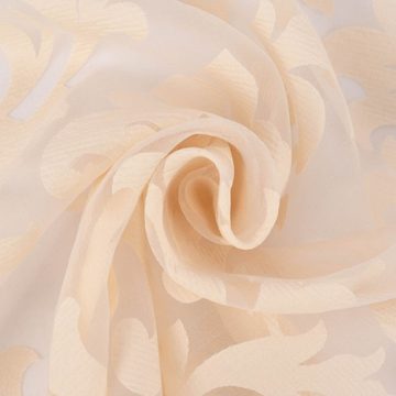Meterware Rasch Textil Stores Ausbrenner Dali Ornamente beige 280cm, halbtransparent, Viskose, überbreit