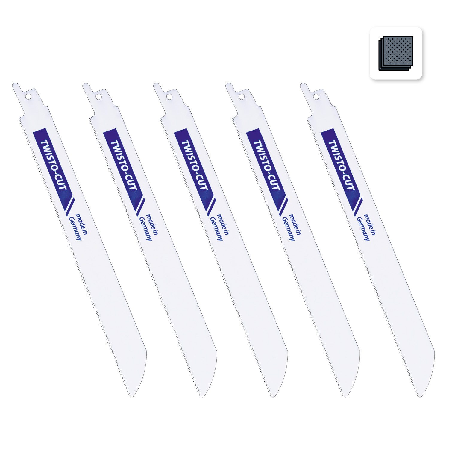 Säbelsägeblatt Tigersägeblätter für Metall, 10 ZpZ, 300 mm - 5 Stück