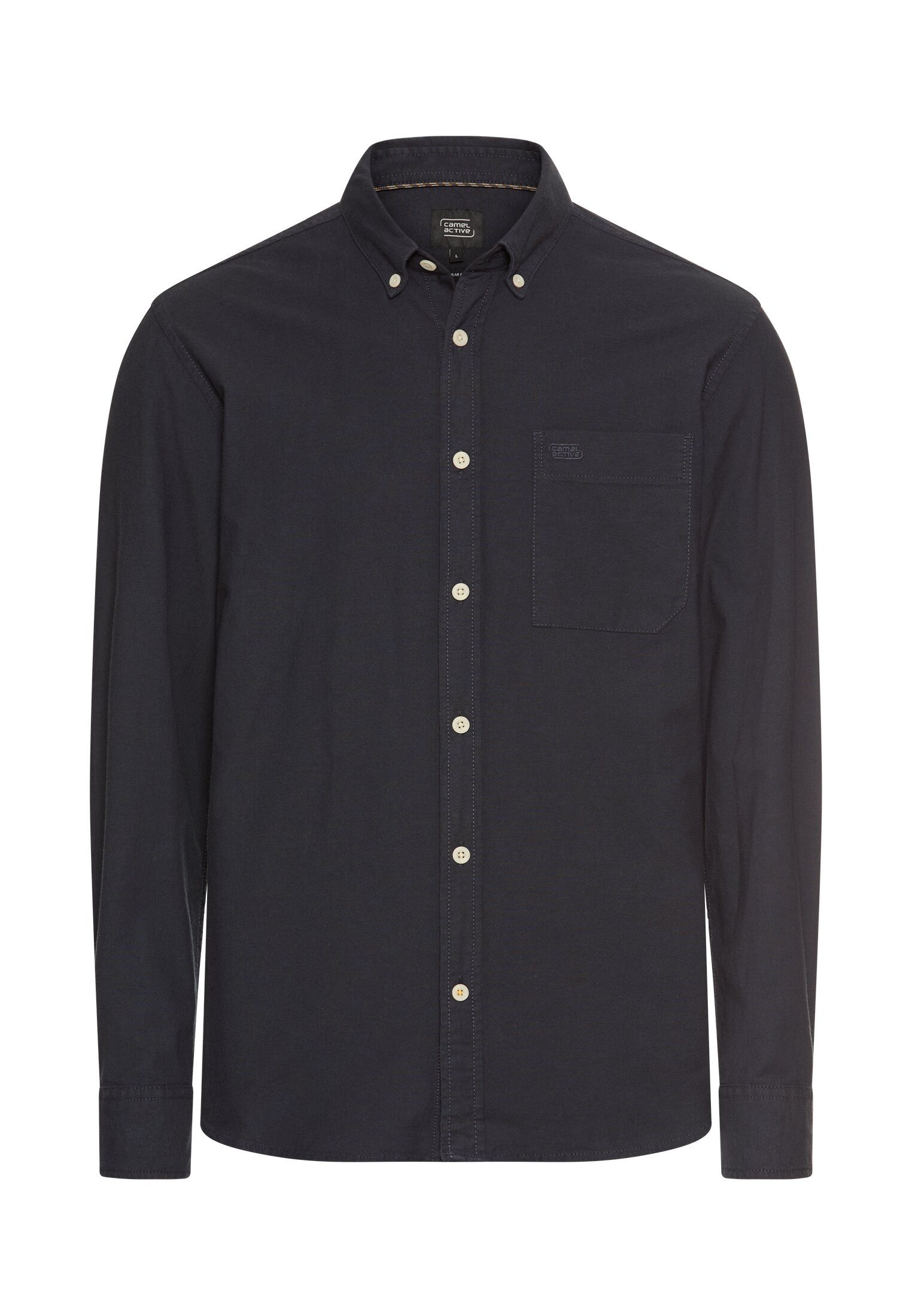 camel active Langarmhemd mit Logo Stickerei günstig online kaufen