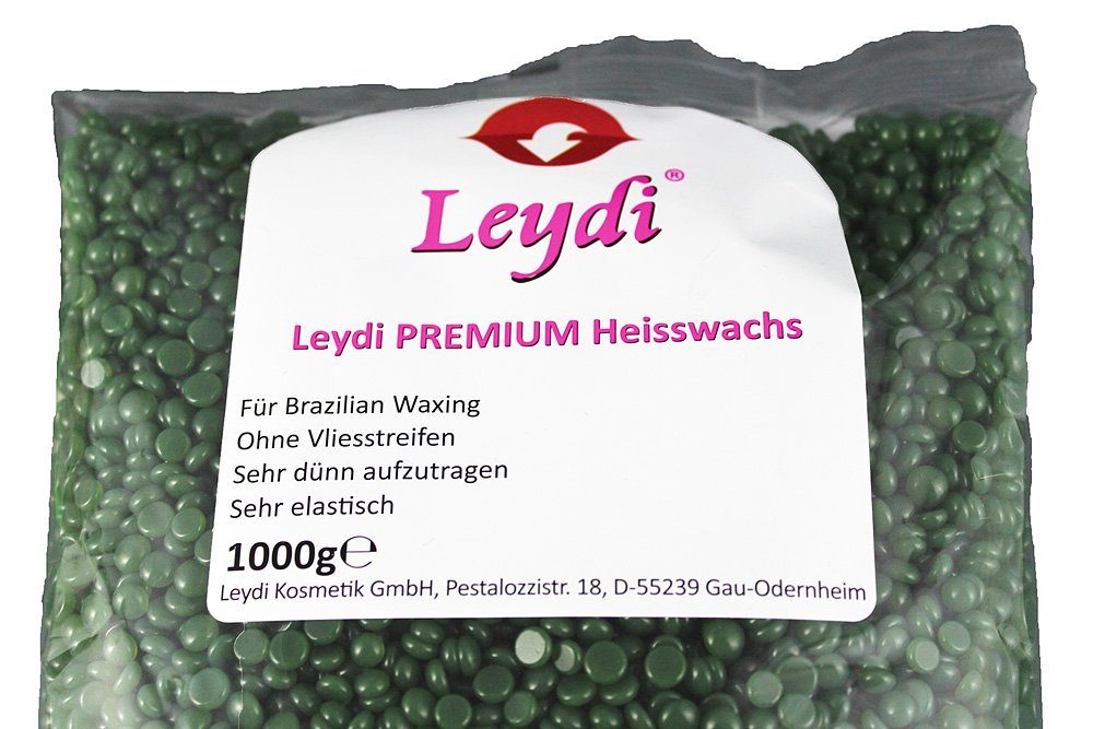 Leydi Enthaarungswachs Leydi aus Heisswachs Heisswachs, Azulen Heisswax, Italien, Brazilian PREMIUM Qualitätsprodukt 1Kg, Waxing