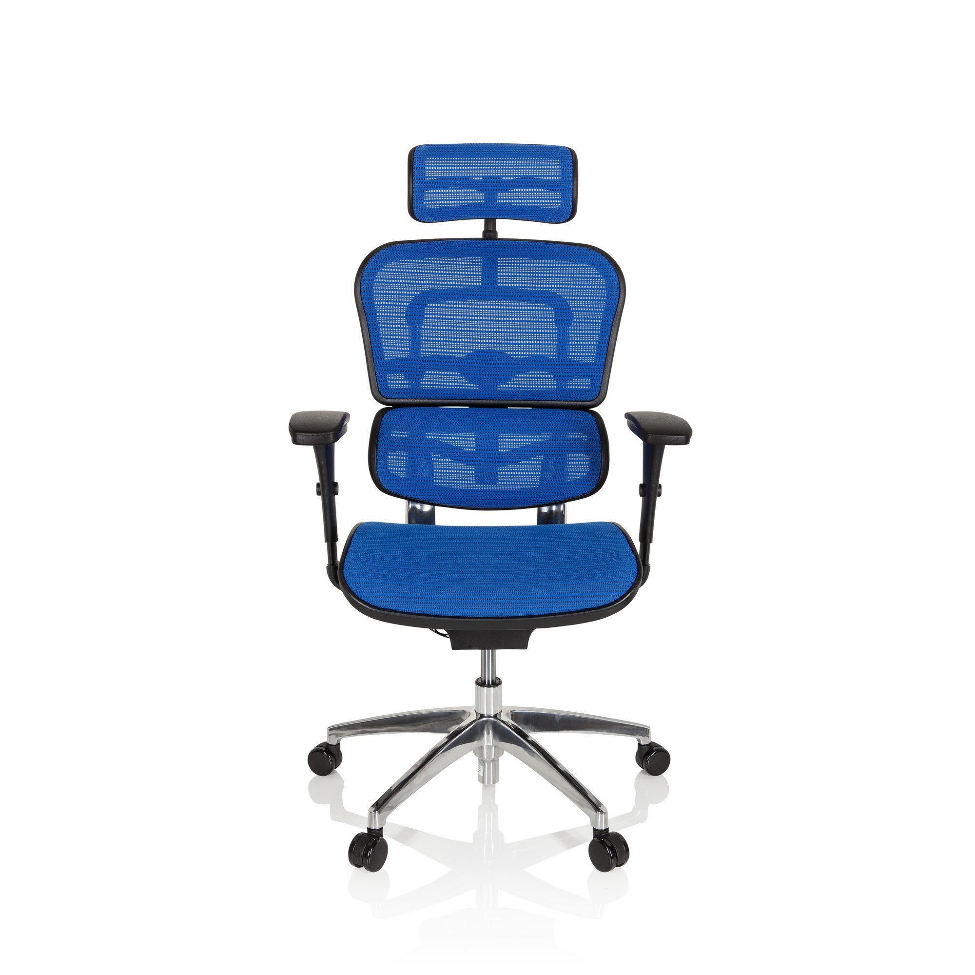 hjh OFFICE Drehstuhl Luxus Chefsessel ERGOHUMAN EDITION Netzstoff (1 St), Bürostuhl ergonomisch Blau