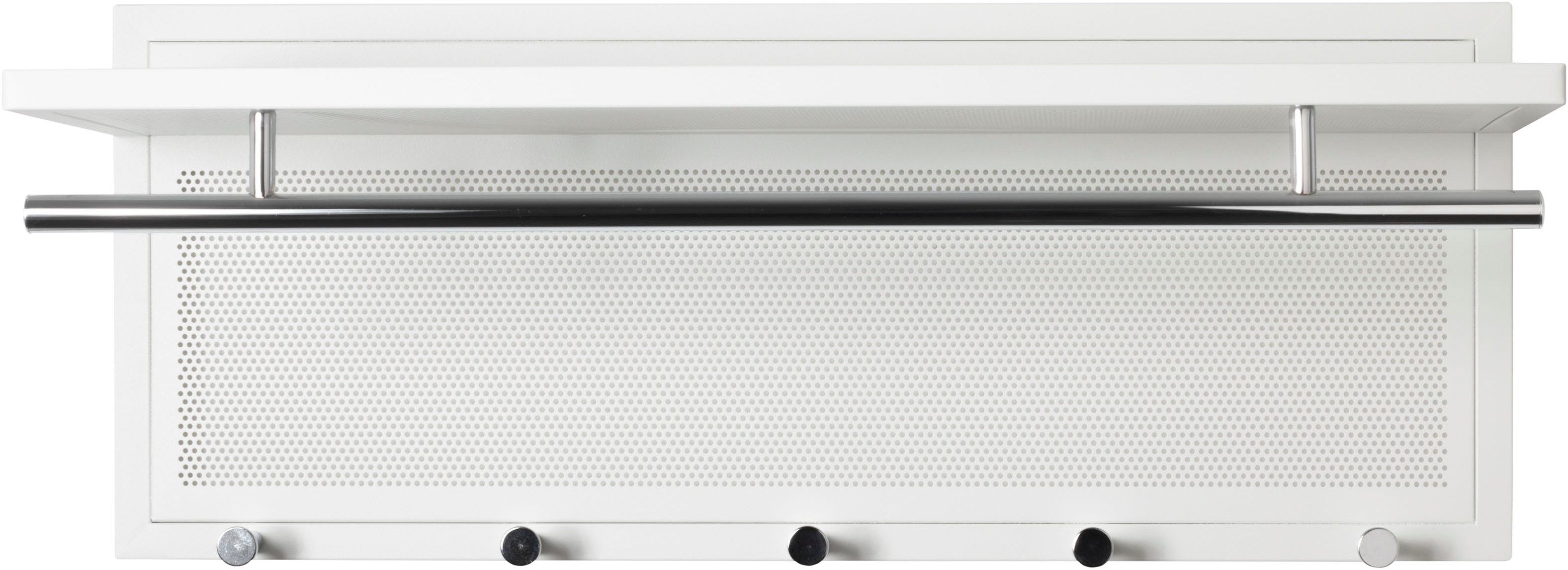 HAKU Wandgarderobe (1 St), rechteckig- aus Textil Grau - B/T/H 60/50/173 cm
