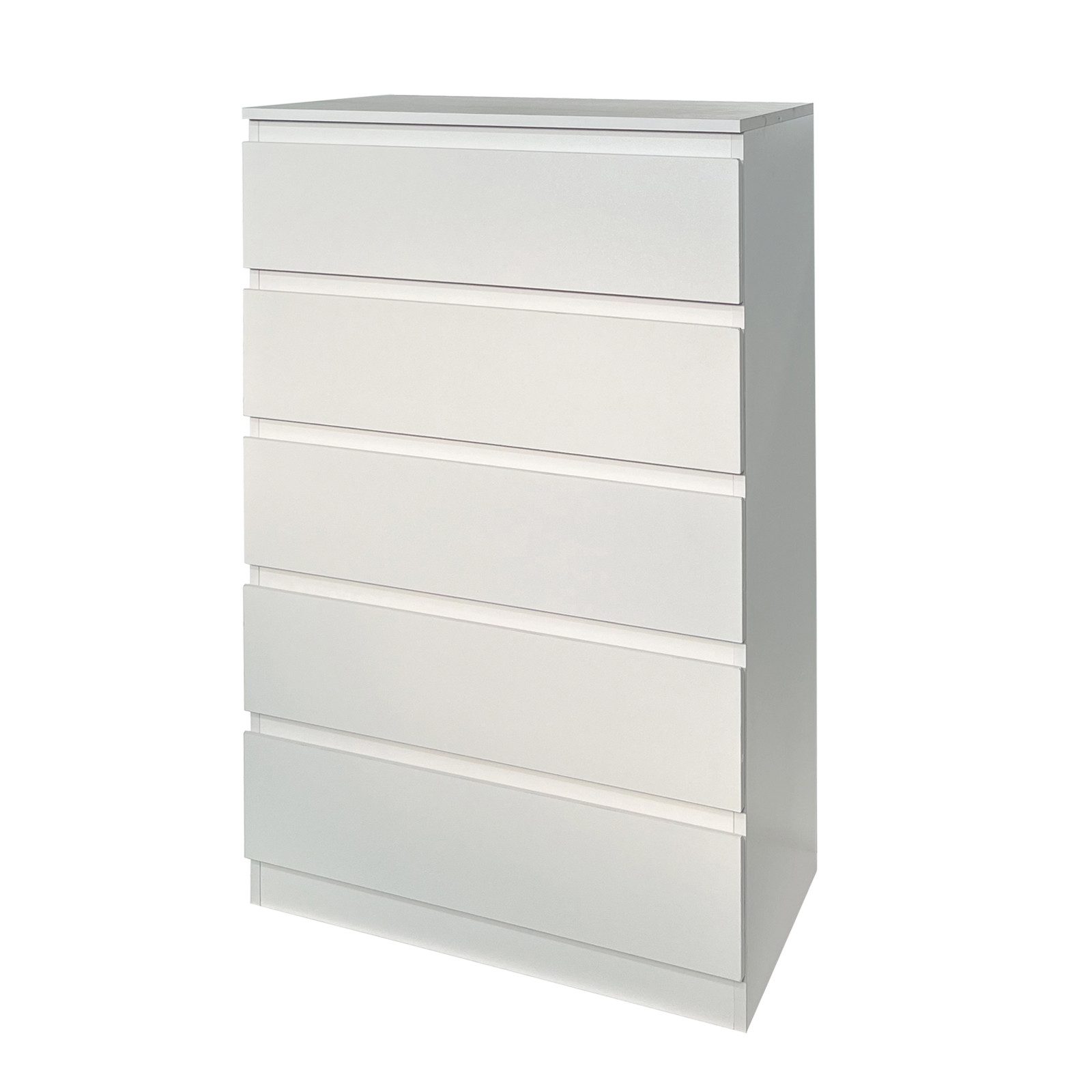 HTI-Living Kommode Kommode mit 5 grifflosen Schubladen Thekla Weiß (Stück, 1 St., 1 Kommode), Sideboard