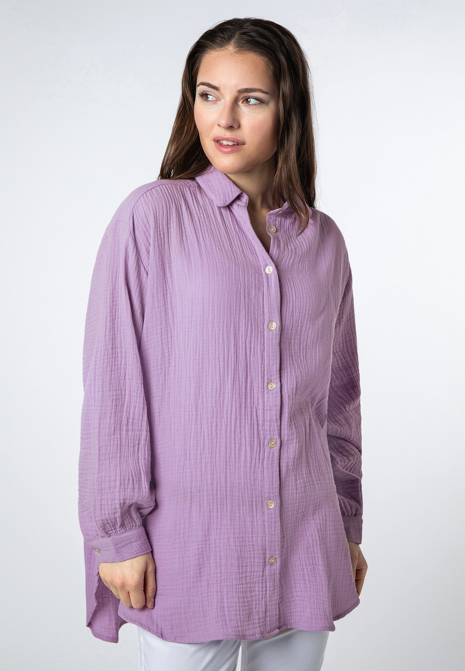 SUBLEVEL Langarmbluse Damen Musselinbluse langarm mit günstig online kaufen