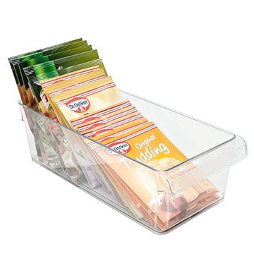 Rotho Babydesign Küchenorganizer-Set Rotho Loft 3er-Set Kühlschrankorganizer, Aufbewahrungsbox, Vorratsbehälter Kunststoff (PP) BPA-frei, transparent S + M + L, (3-tlg)