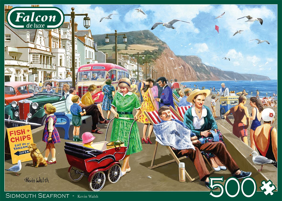 Jumbo Spiele Puzzle Falcon 11375 Sidmouth Seafront 500 Teile Puzzle, 500 Pu günstig online kaufen