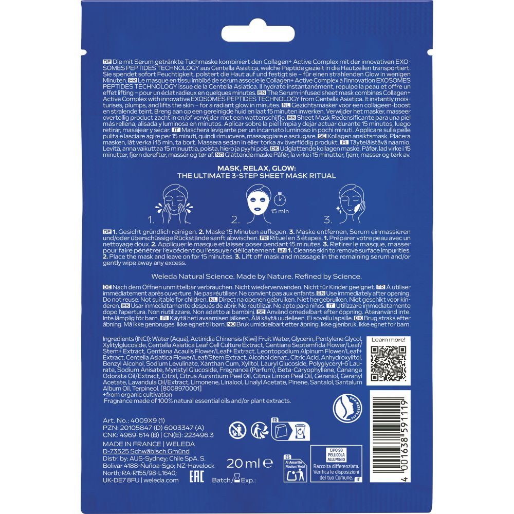 WELEDA Gesichtspflege Exo Boost Blauer Enzian, Blau, 20 ml