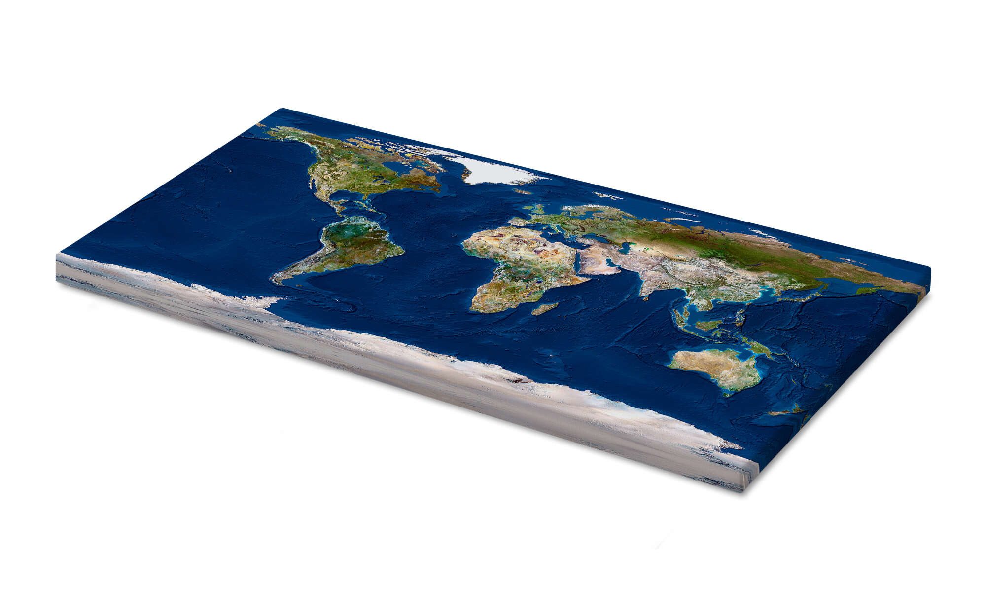 Posterlounge Poster Planetobserver, Topographische Weltkarte, Wohnzimmer günstig online kaufen