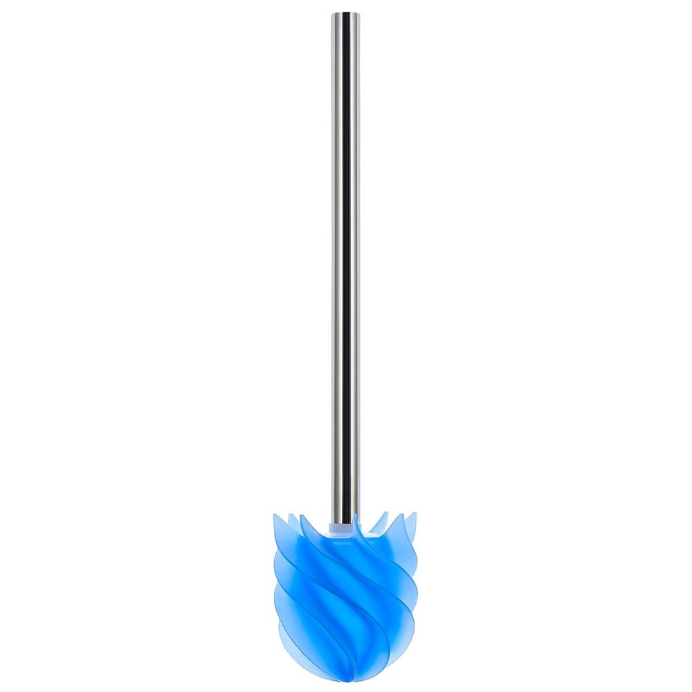 LOOMAID WC-Reinigungsbürste Toilettenbürste Klobürste, WC-Bürste Silikonkopf blau/transparent