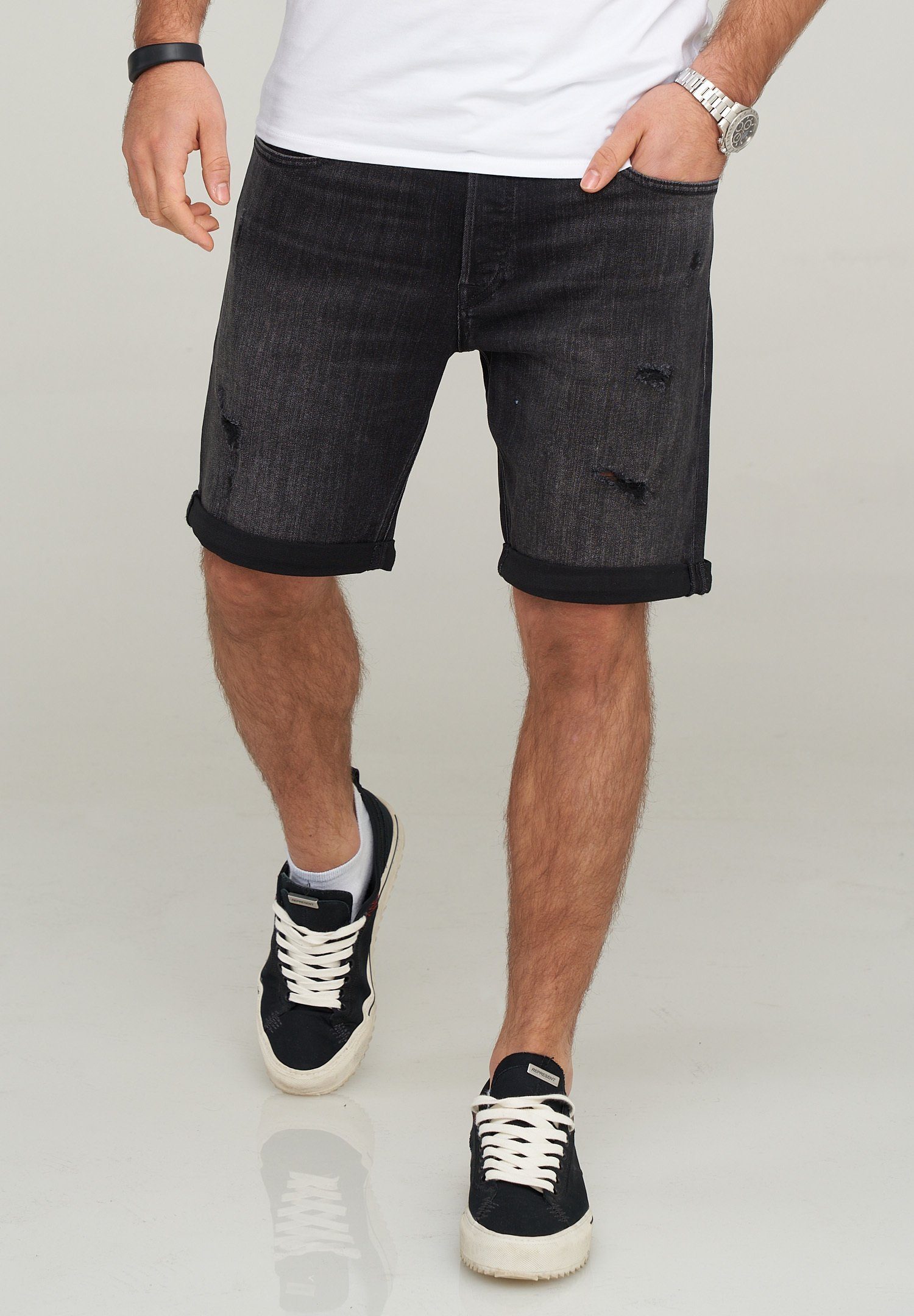 Jack & Jones Jeansshorts JJIRICK JJIINFINITY günstig online kaufen