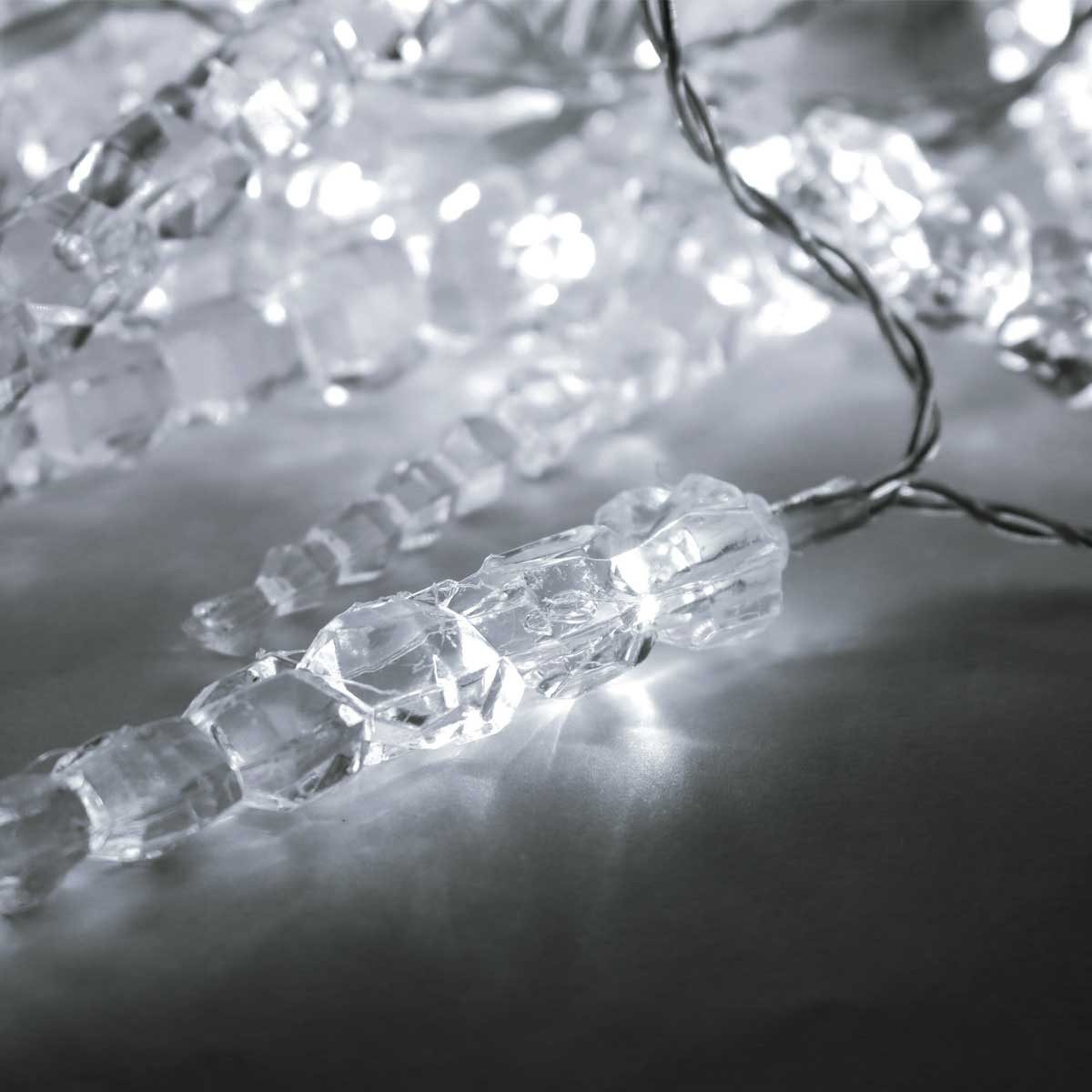 EGB LED-Lichterkette Eiszapfen-Lichterkette, 40 LED, Innen & Außen 230V