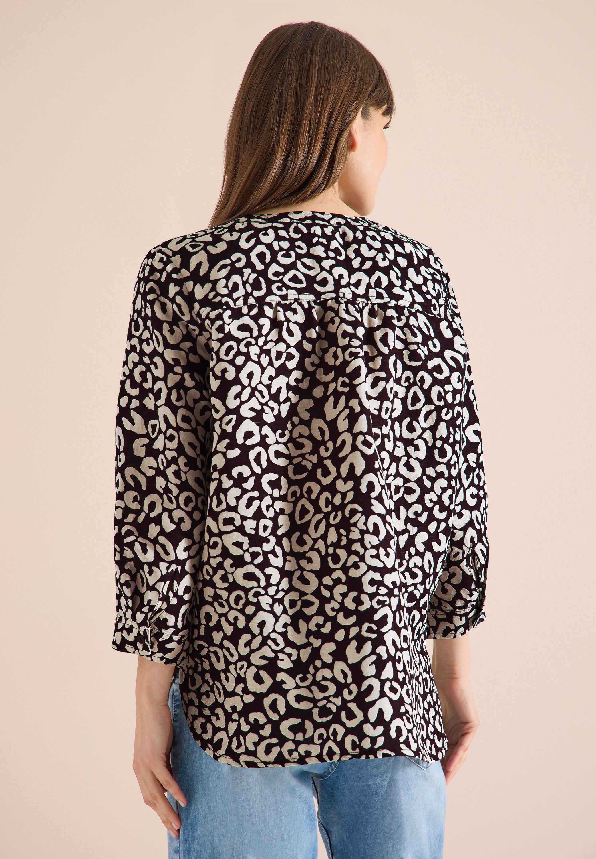 CECIL Longbluse mit Knopfleiste
