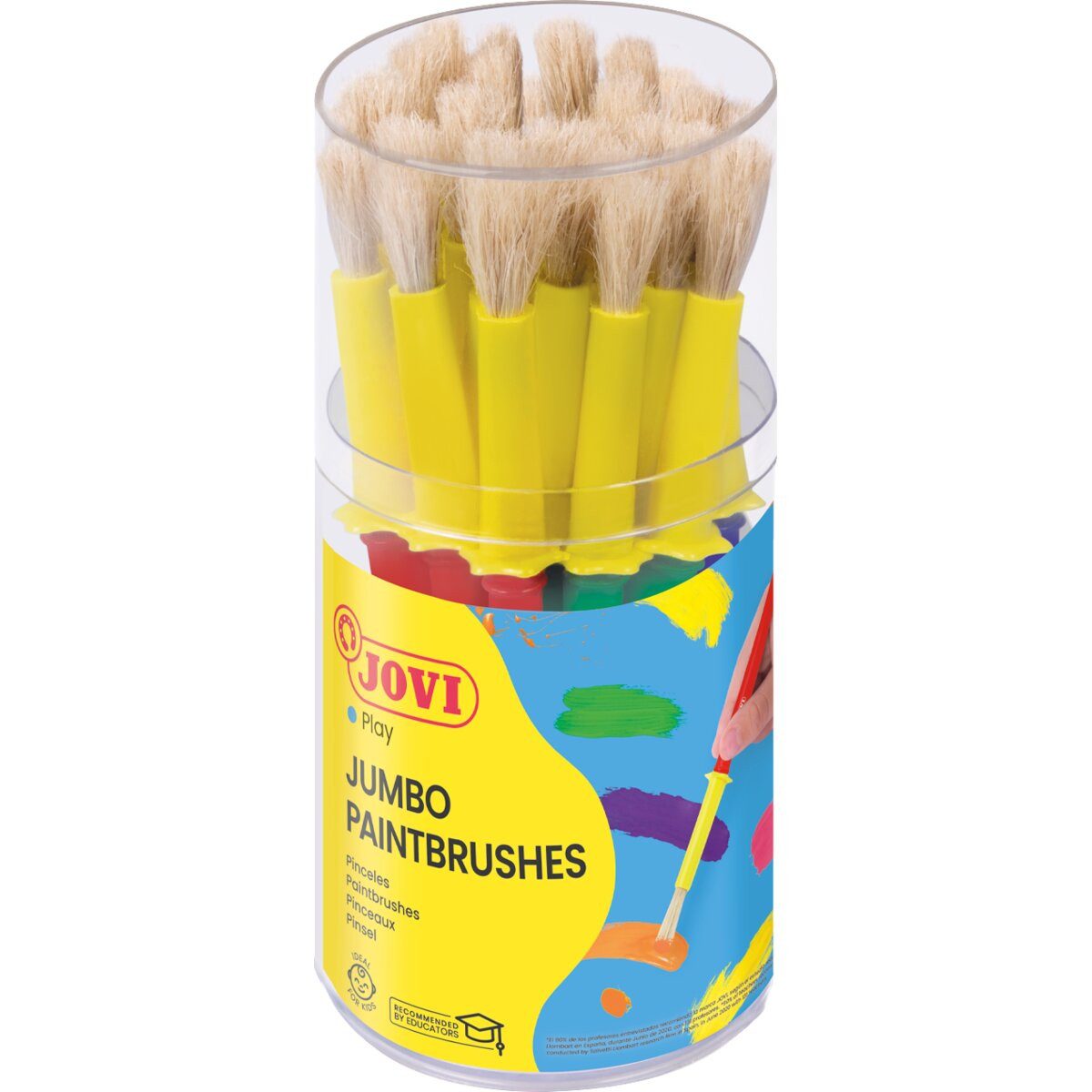 Jovi Pinsel Schulpinsel mittelgroß Dose mit 20 Stück