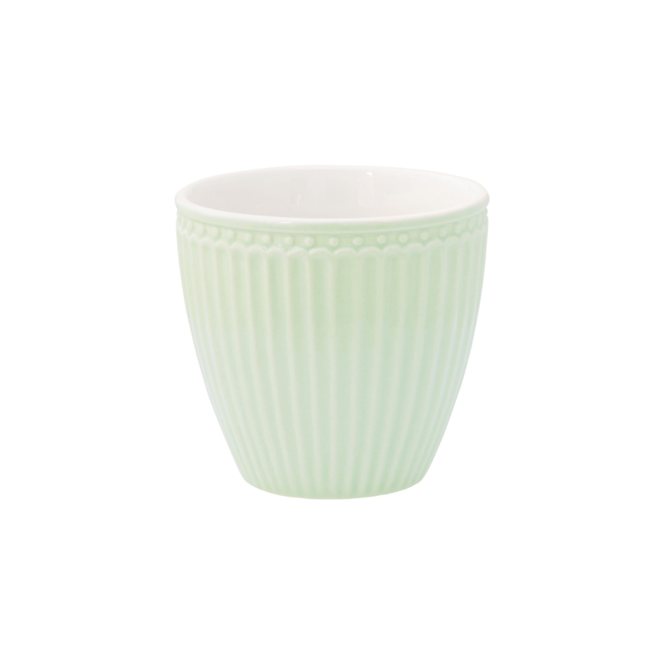 Greengate Becher GreenGate Mini Latte Becher Alice Hellgrün