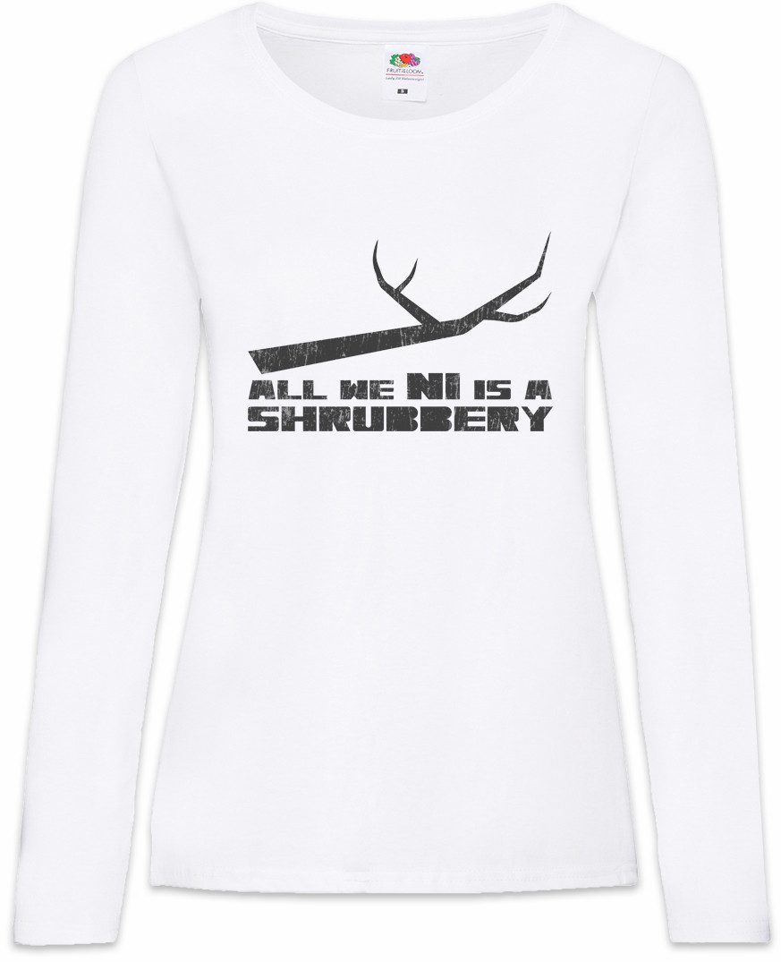 Langarmshirt All We Ni Is A Shrubbery Damen Langarmshirt Monty Knights Ritter