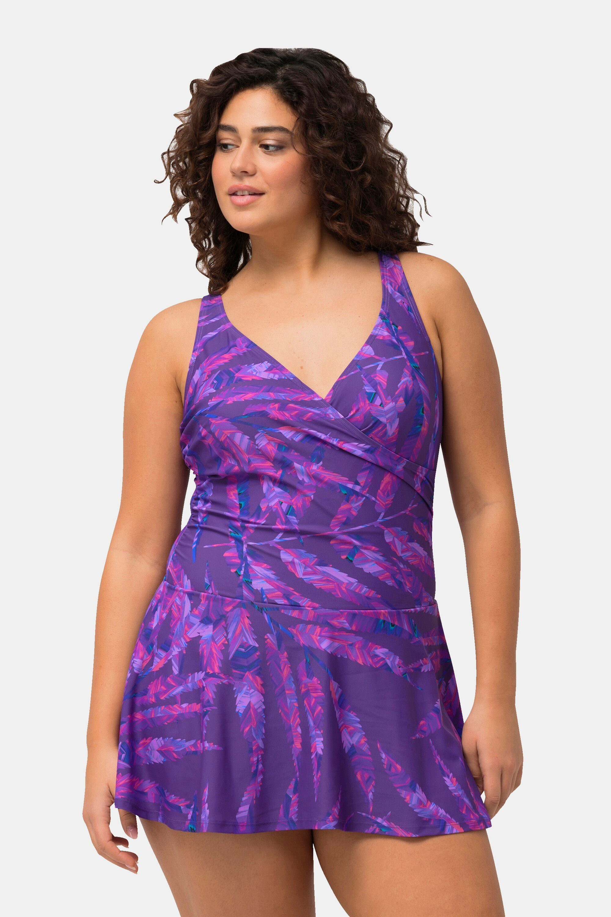 Badekleid Badekleid Blätter Softcups Raffung