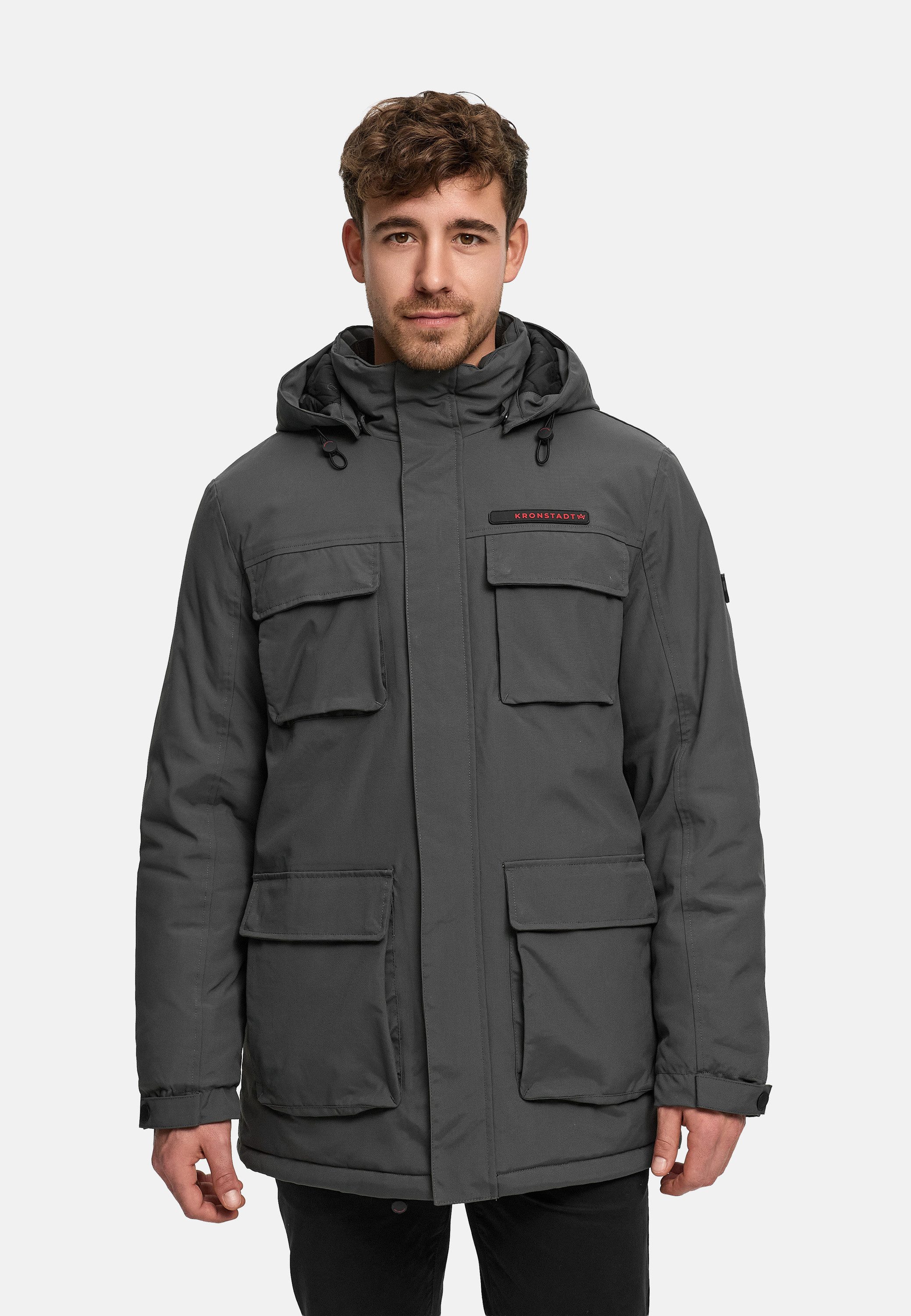 Kronstadt Wintermantel Herren KSHarrington Jacke Winter Herrenjacke Winterjacke mit Kapuze