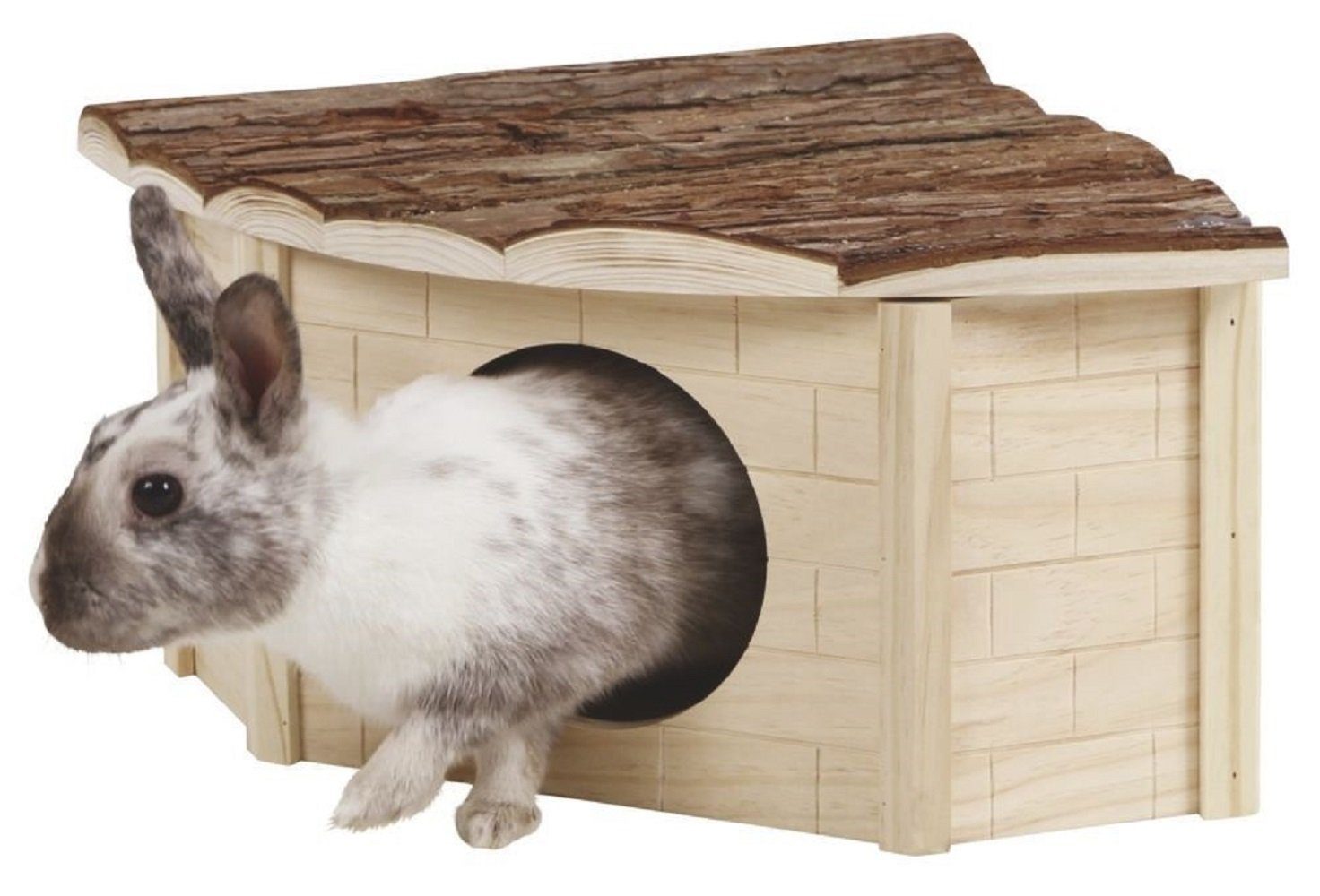 Kerbl Nagerhaus Kerbl Eckhaus für Nager Kaninchenhaus Holz 82862