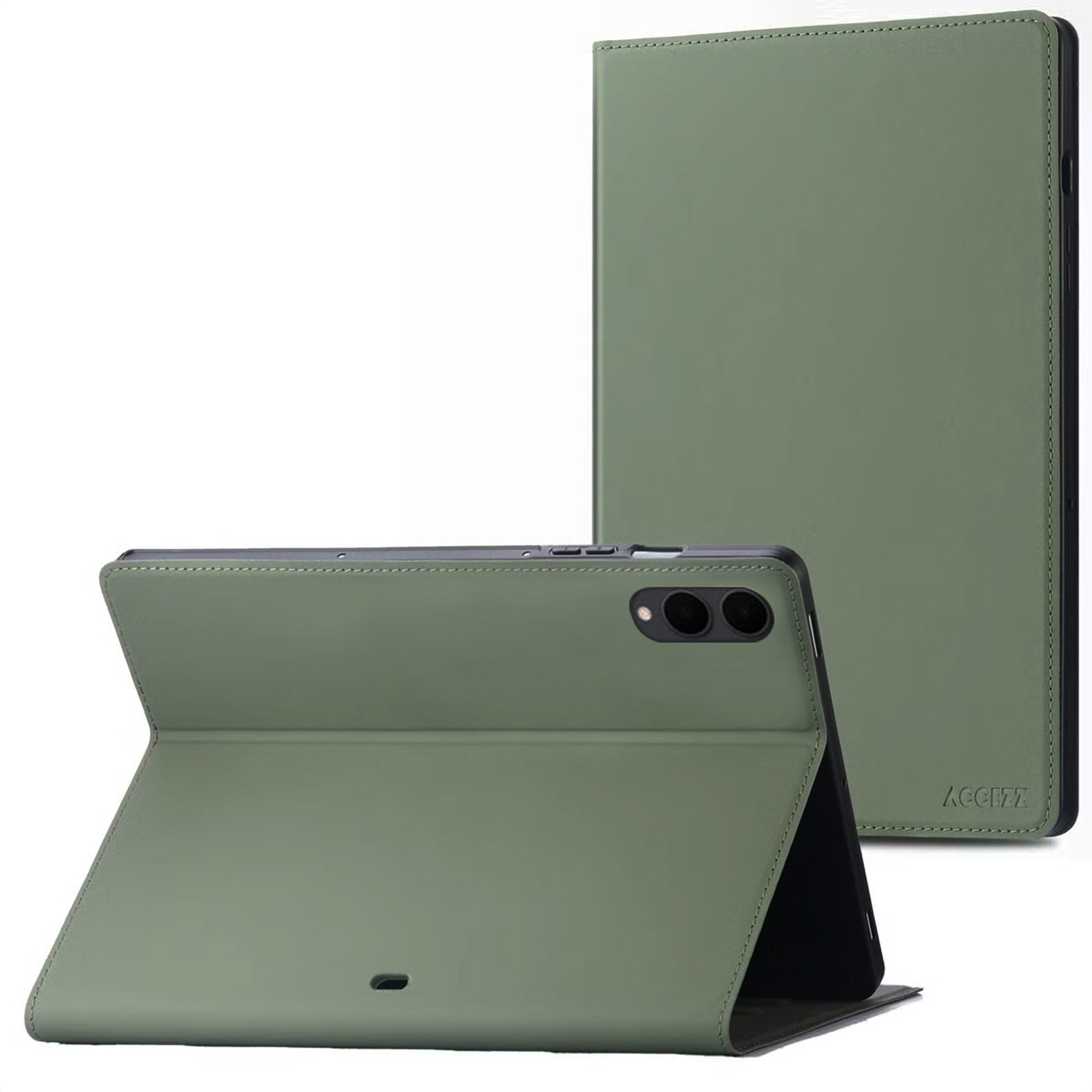 Accezz Tablet-Mappe Accezz Classic Klapphülle Samsung Galaxy Tab S11 / S12 Ultra - Grün