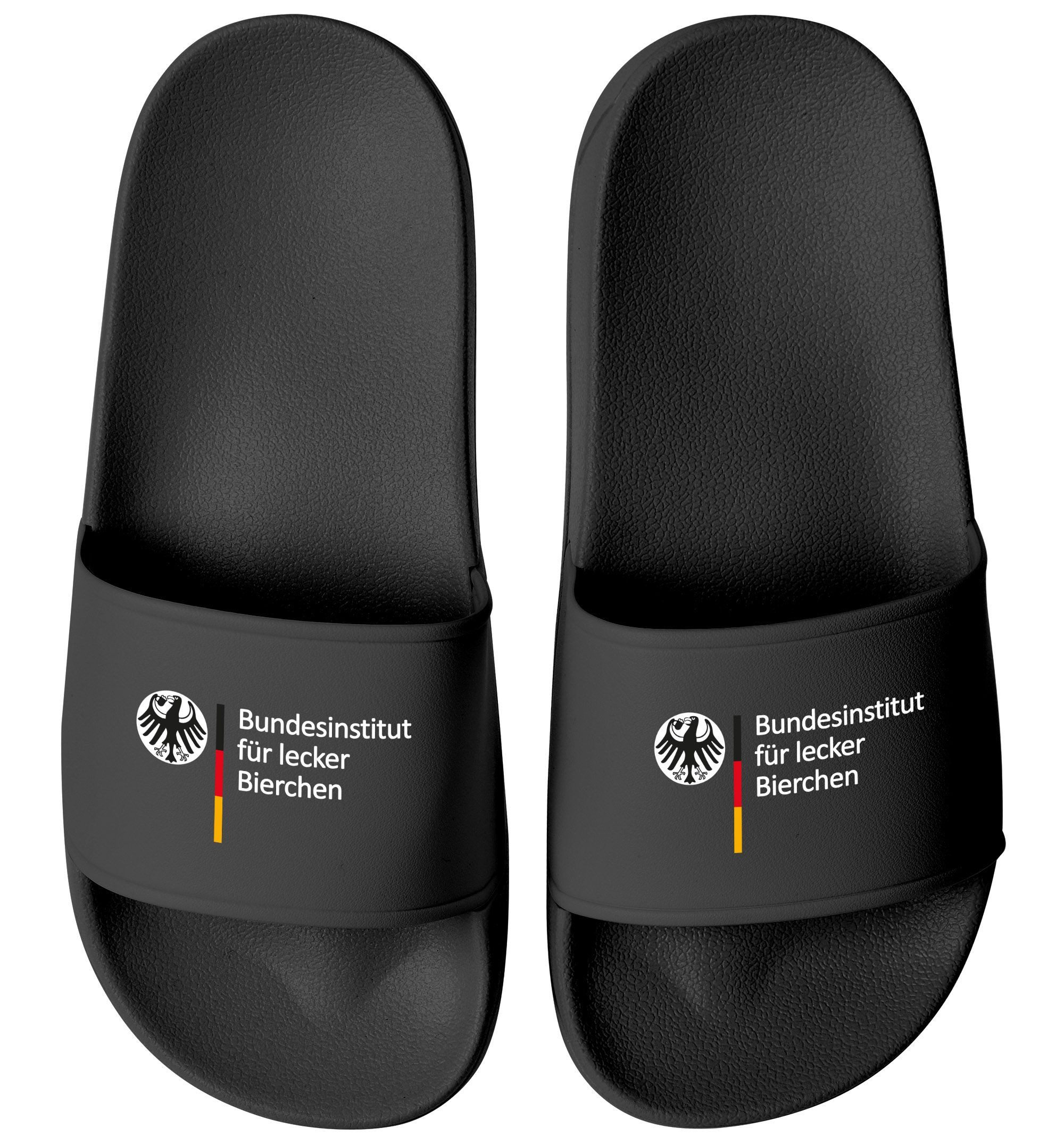 Badeschlappen Badelatschen Unisex mit Aufdruck Bundesinstitut für Badesandale