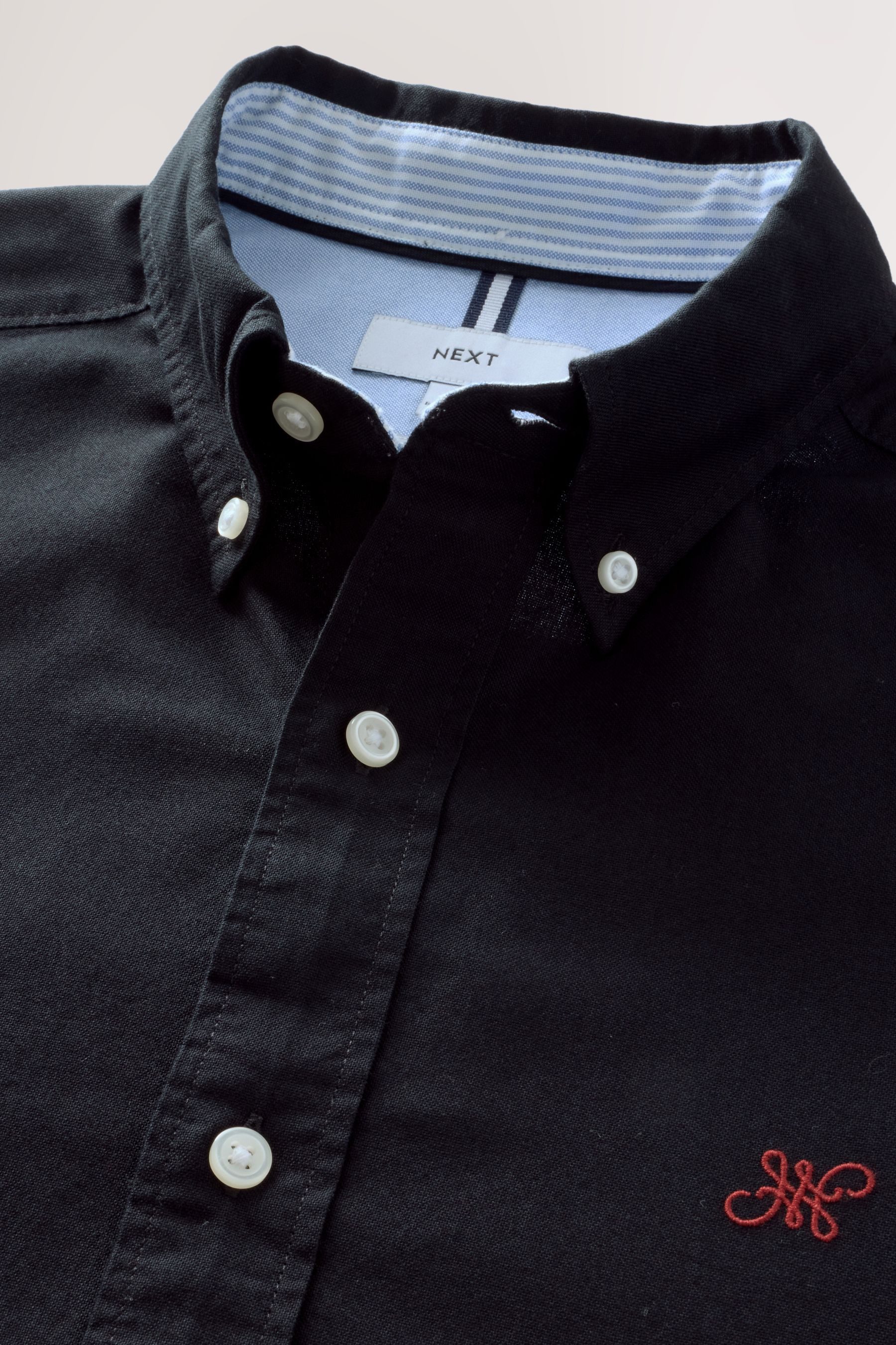 Next Langarmhemd Slim Fit Langärmeliges Oxfordhemd günstig online kaufen