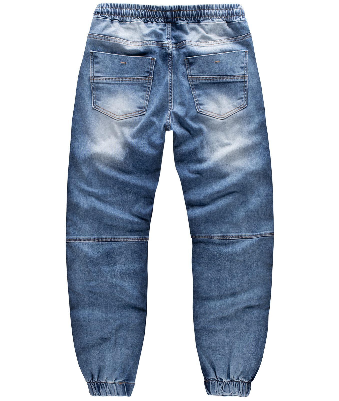 Jeans Herren Jogger-Style Tapered-fit-Jeans Creek Rock RC-2184 Blau