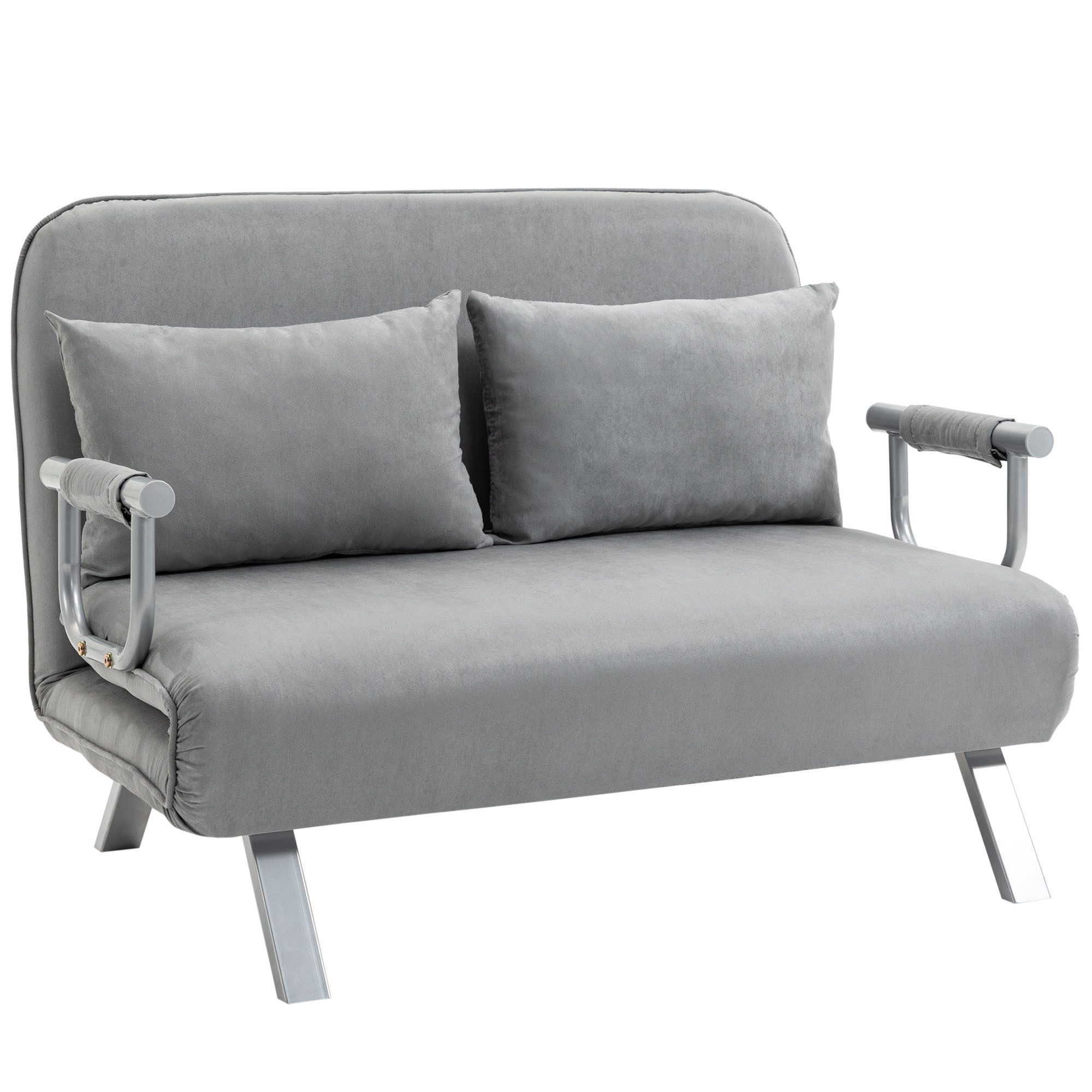 MC Star Schlafsofa Zweisitzer Bettfunktion & Kissen, Verstellbares Sofa, bis 150kg
