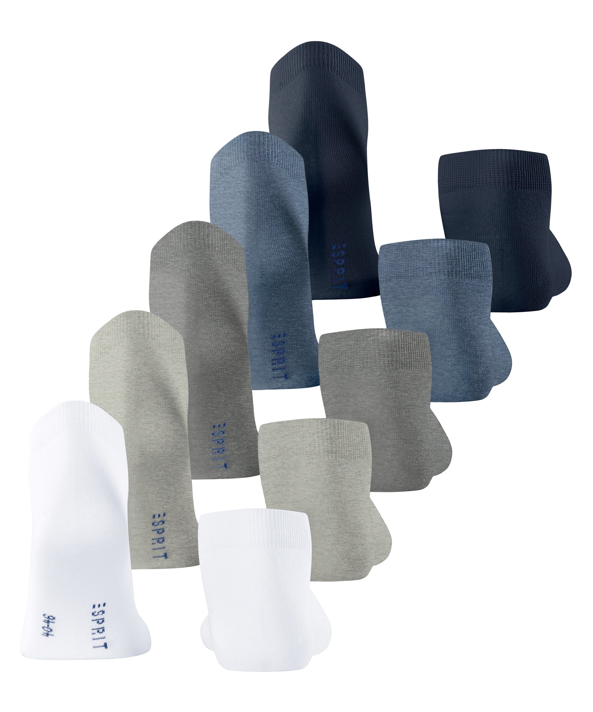 Esprit Sneakersocken Solid-Mix 5-Pack Sneakersocken aus Biobaumwolle (5-Paar) aus Biobaumwolle