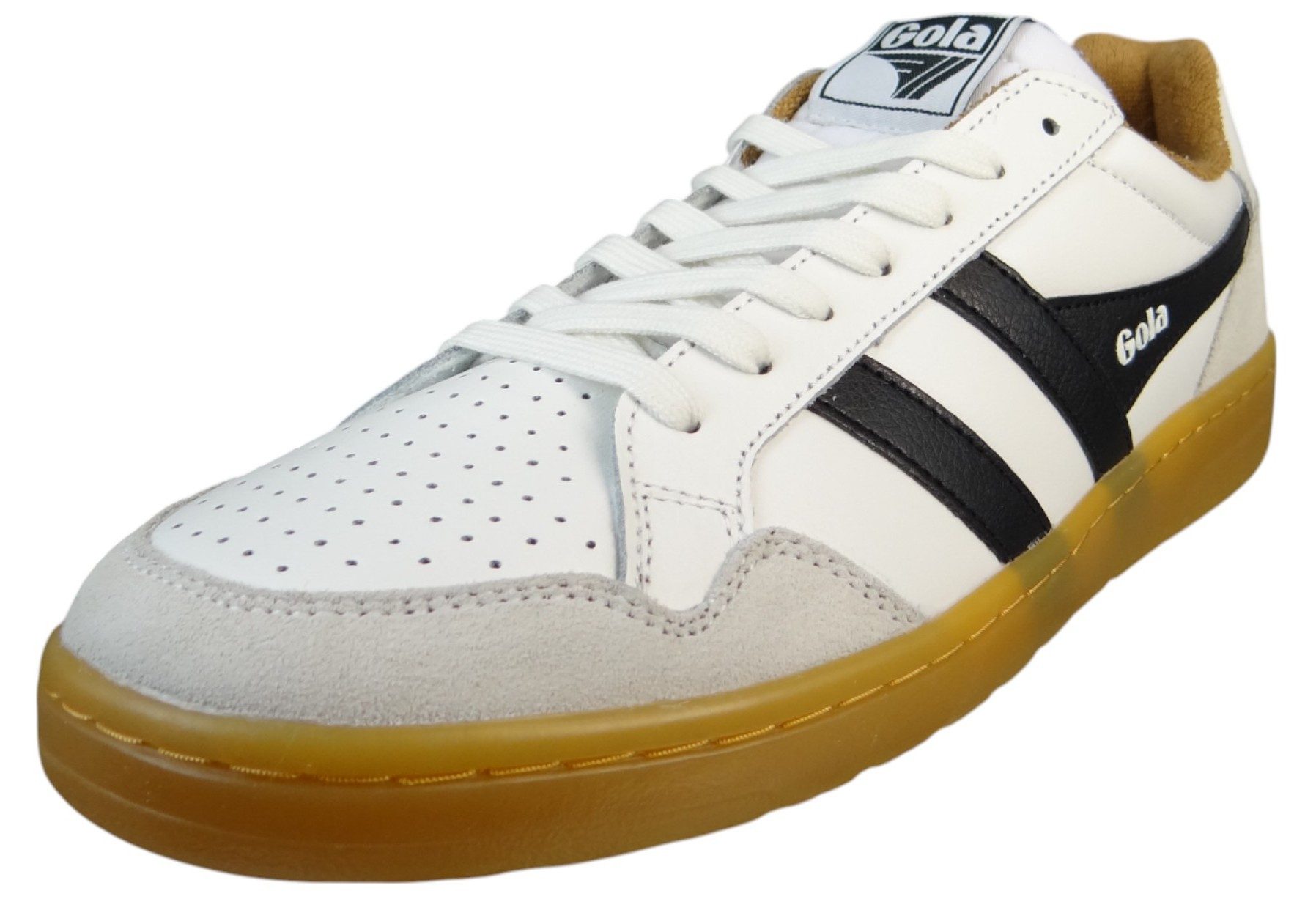 CMB572 WB White/Black/Tobacco/Gum Sneaker