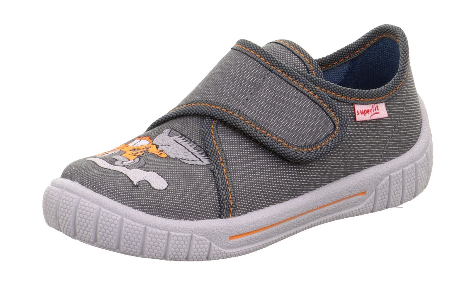 Superfit superfit Kinder Hausschuh BILL 1-800278-2050 grau/orange Hausschuh